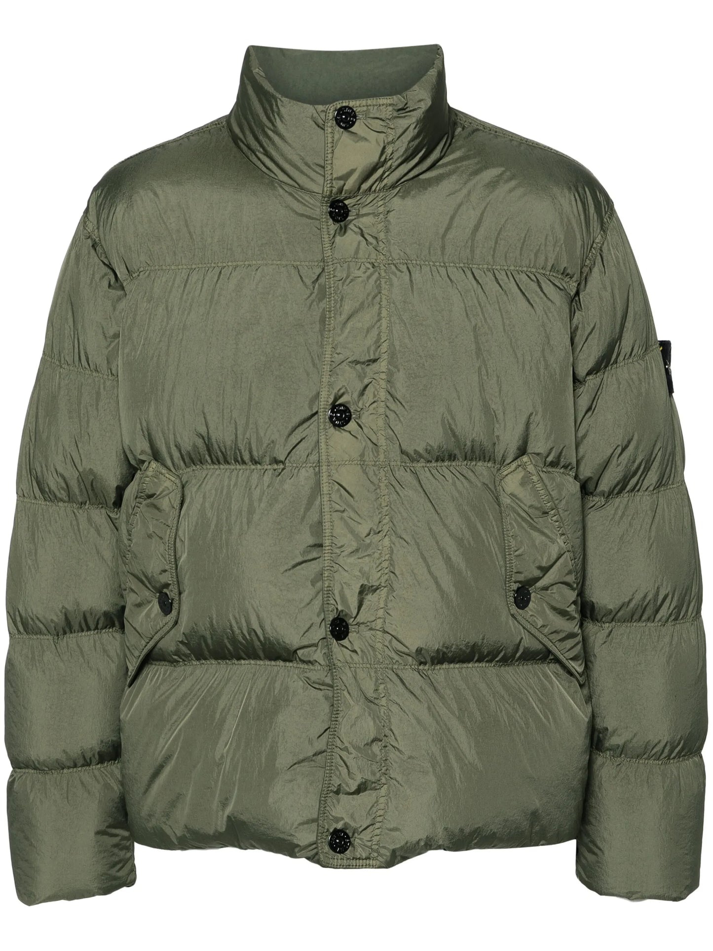 compass-badge puffer jacket