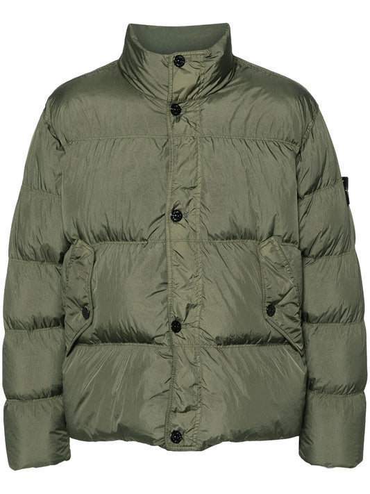 compass-badge puffer jacket