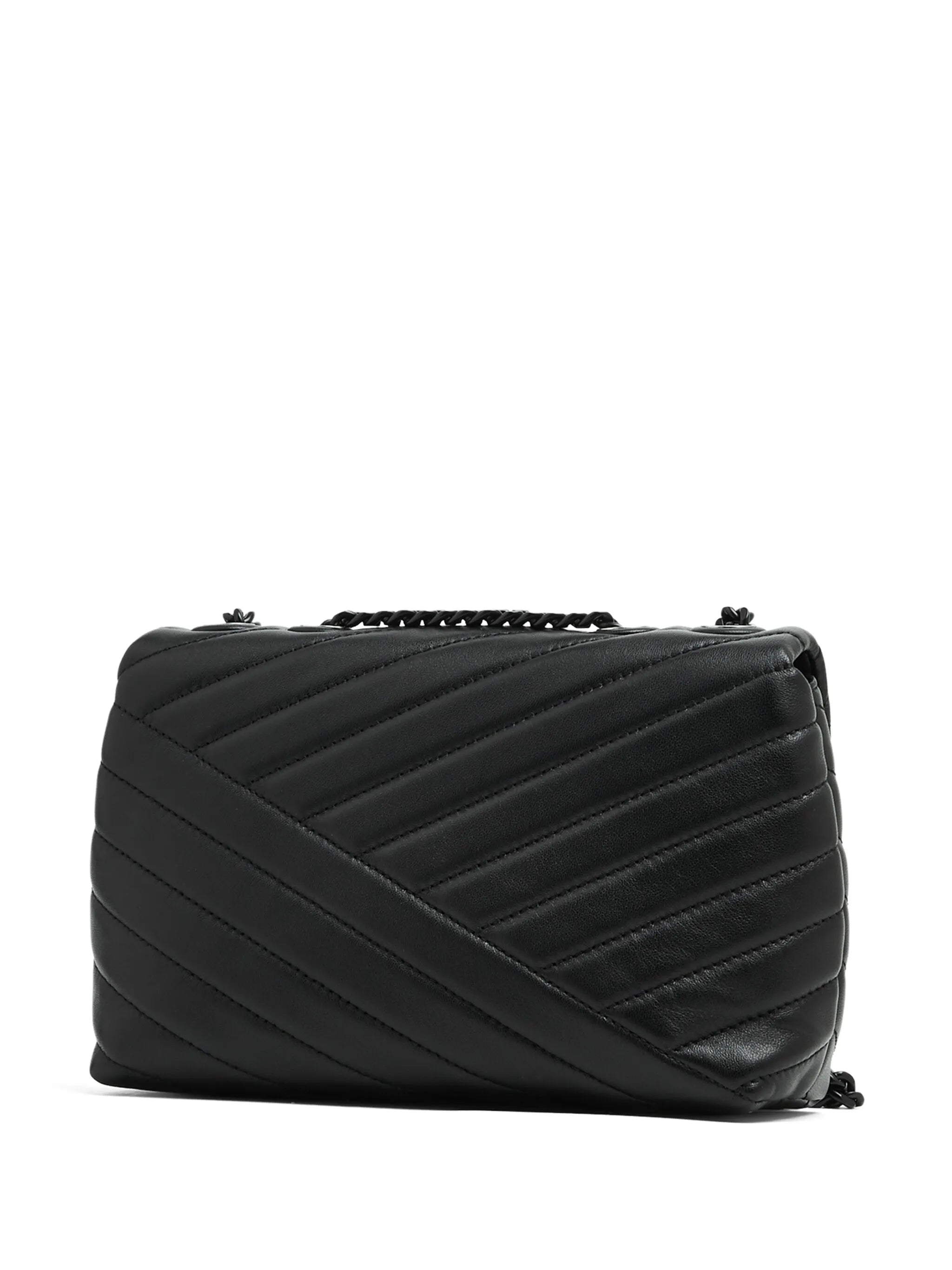 small Kira Chevron Powder coated convertible shoulder bag