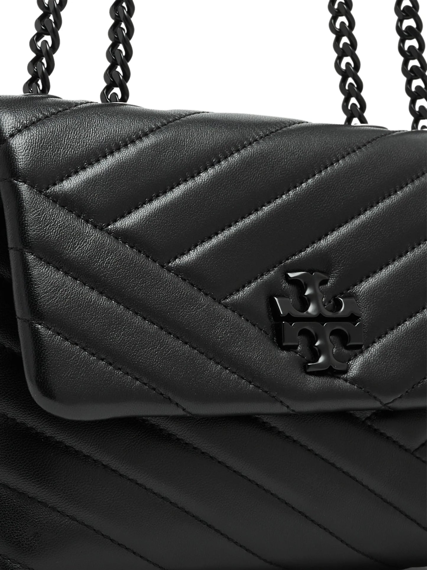 small Kira Chevron Powder coated convertible shoulder bag