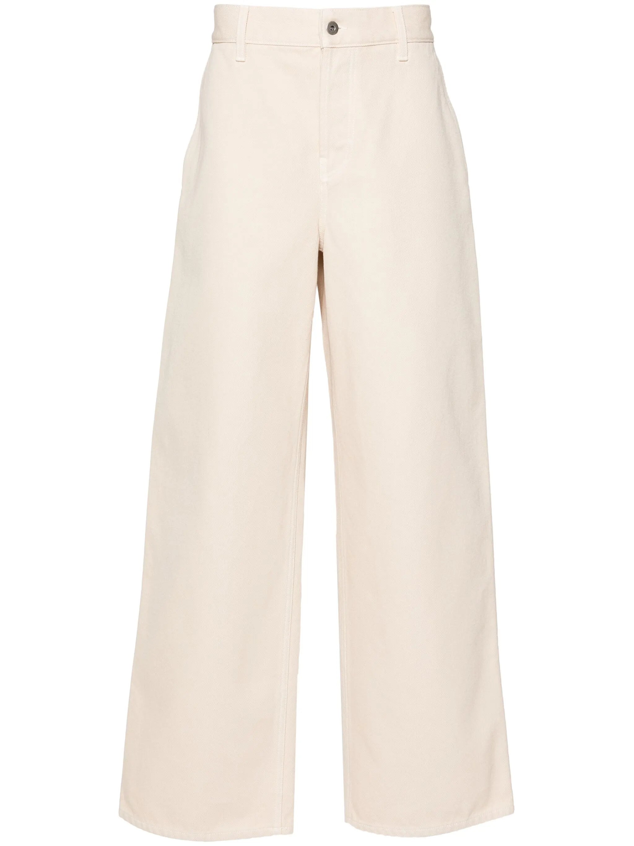Equestrian Knight-embroidered loose jeans