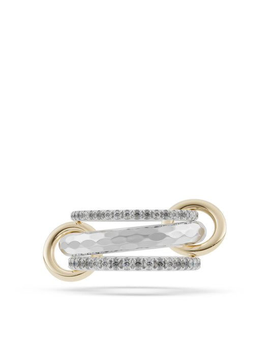 18kt yellow gold Theo Vulcan diamond ring