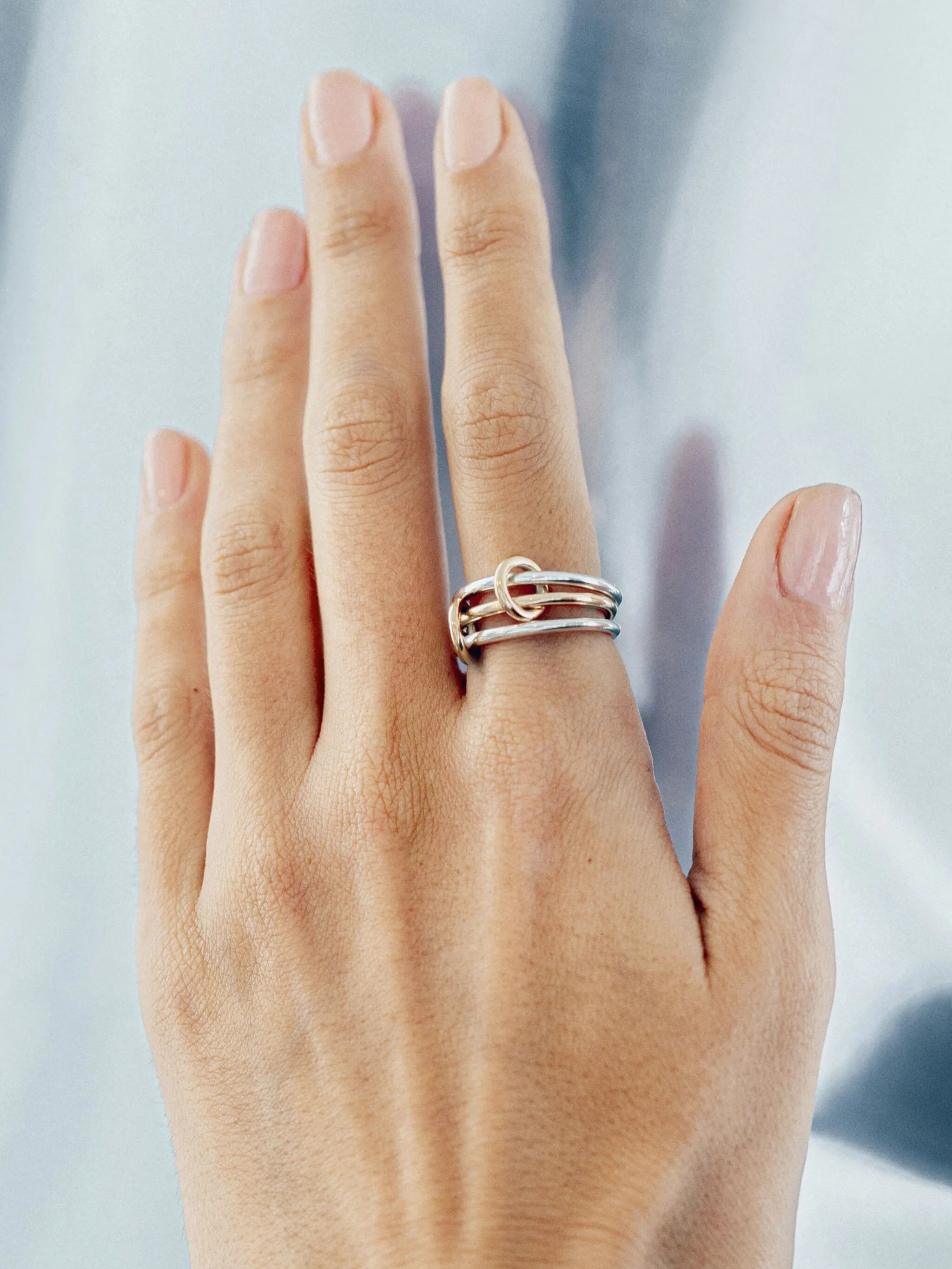 18kt yellow gold Solarium ring