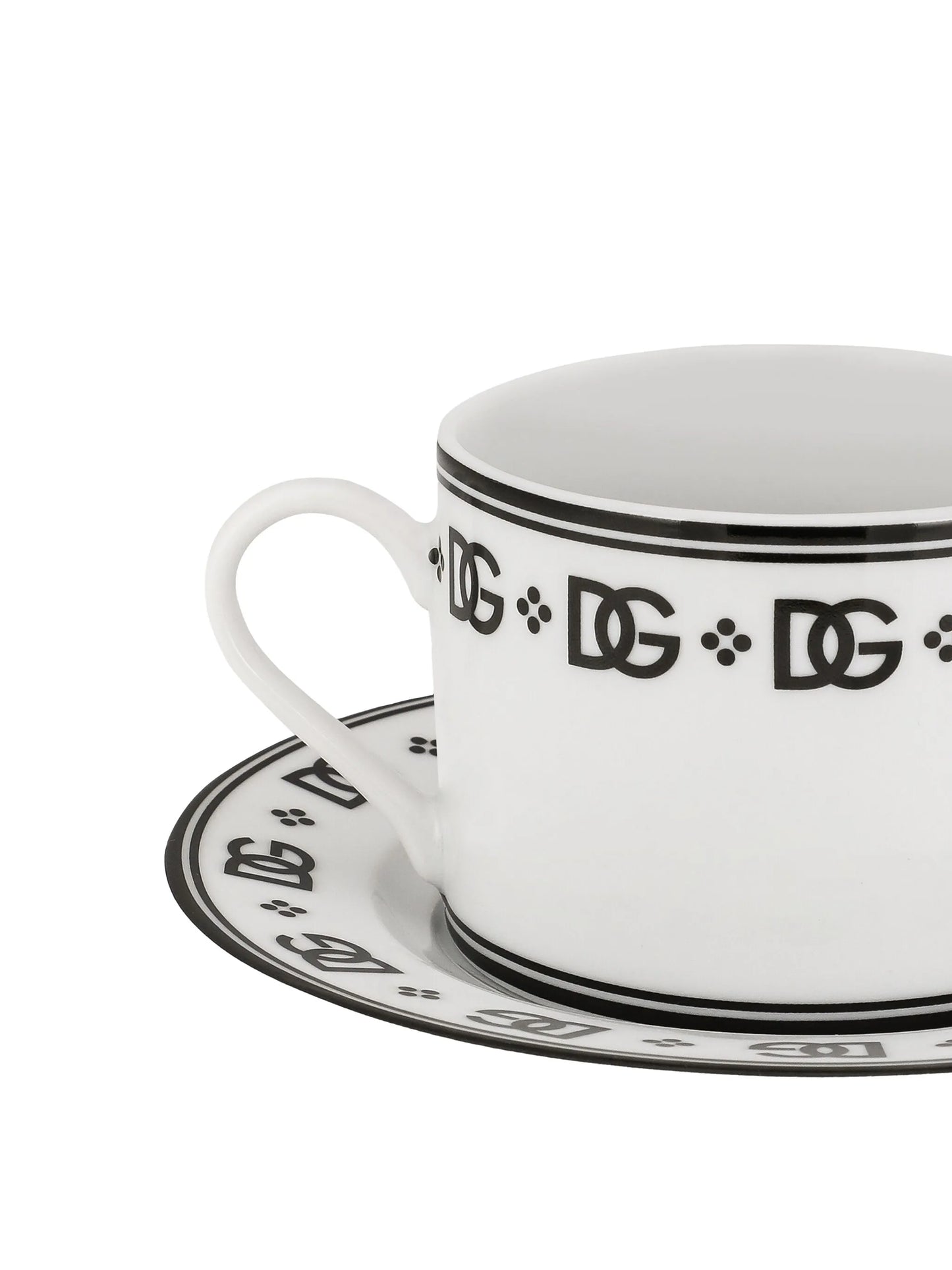 DG logo teacup and saucer (set of two)