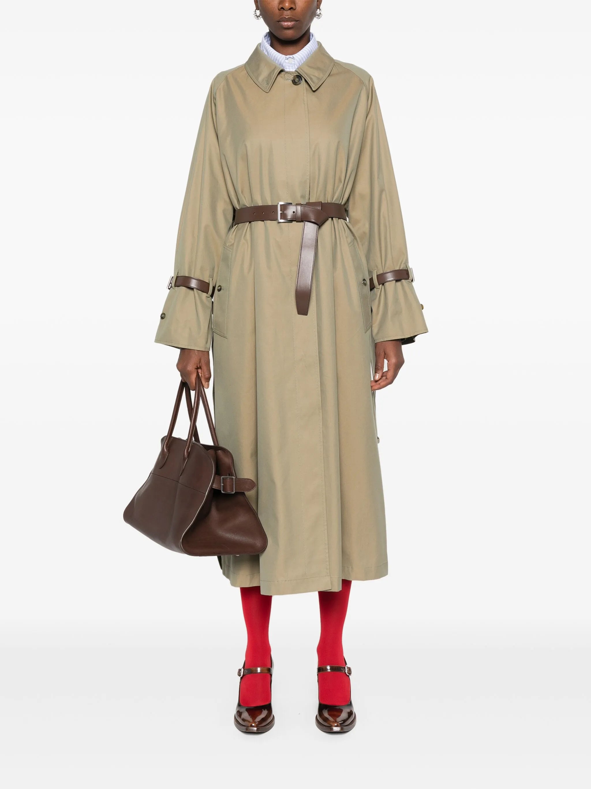 belted trench coat