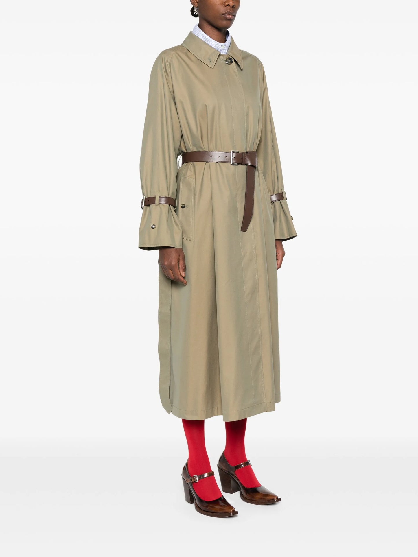 belted trench coat
