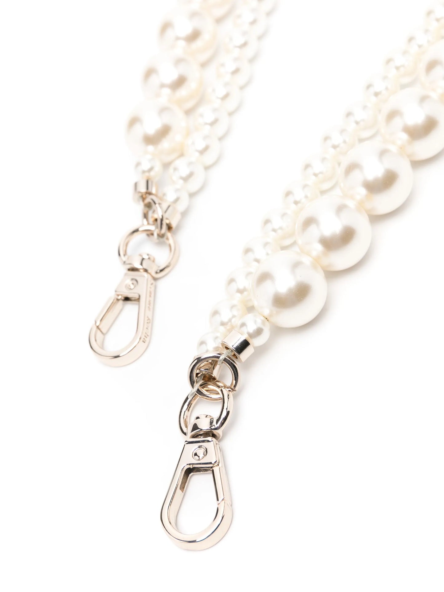 faux-pearl shoulder strap