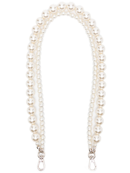 faux-pearl shoulder strap