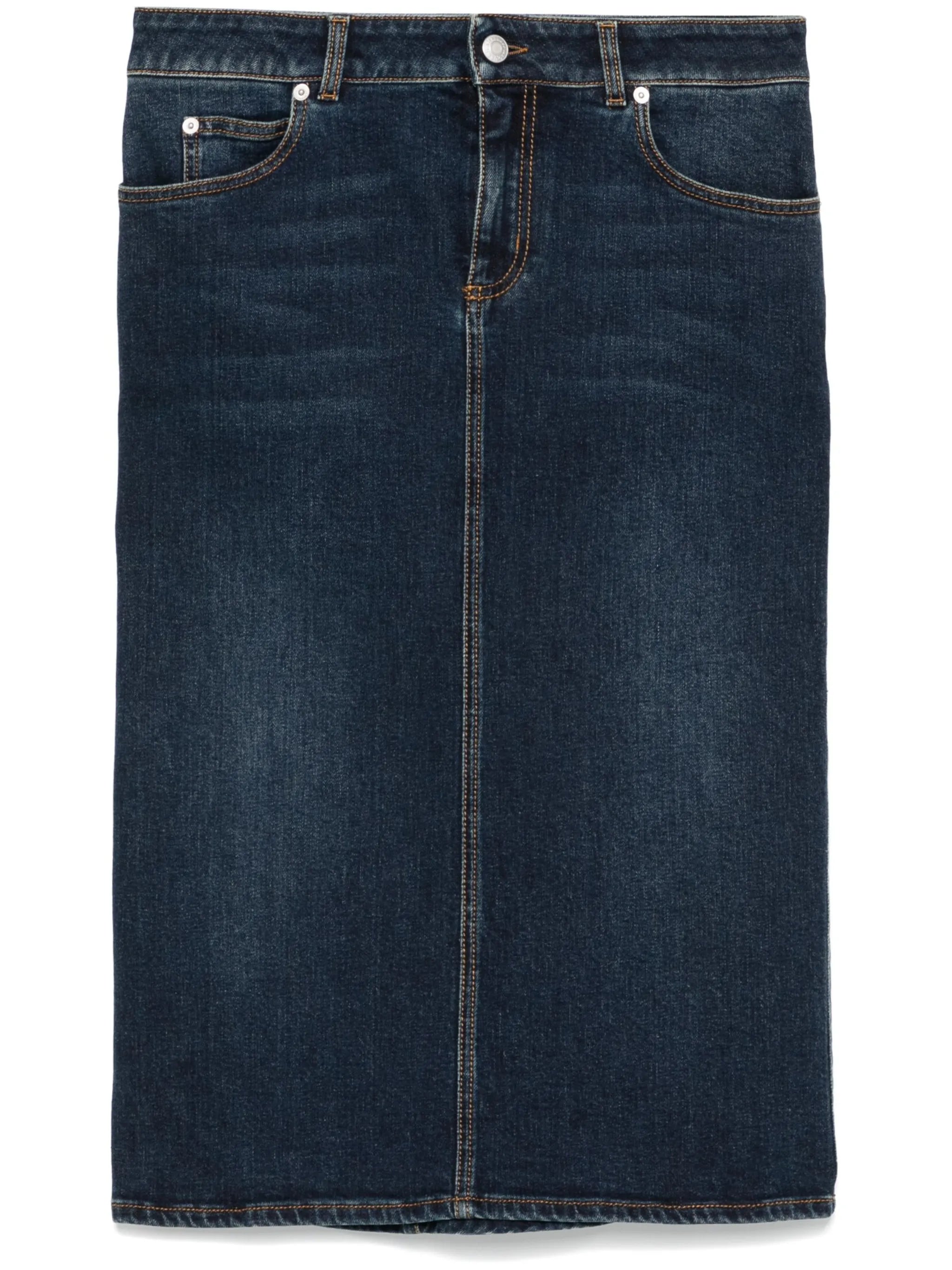 denim pencil skirt