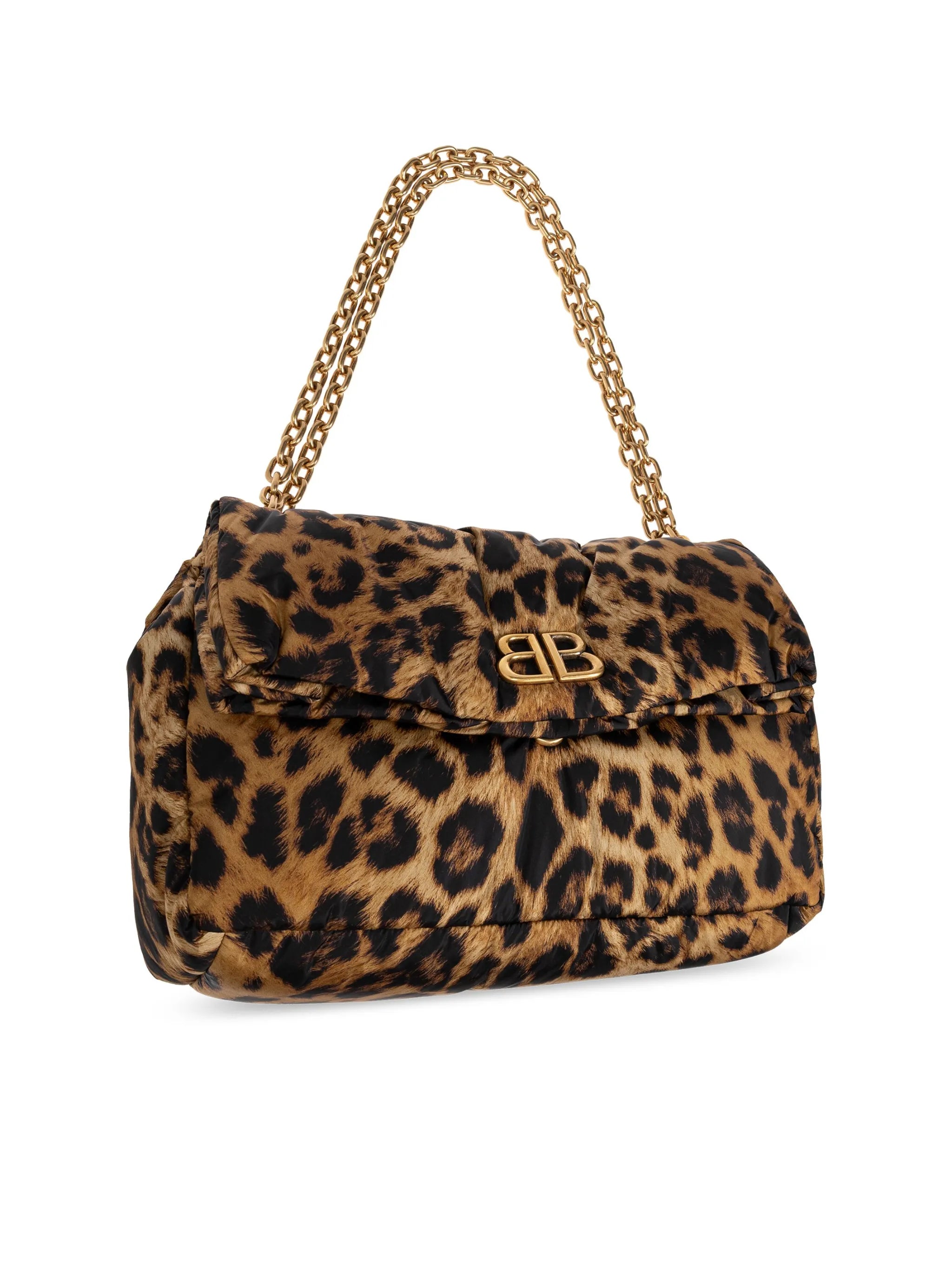 Monaco leopard-print shoulder bag