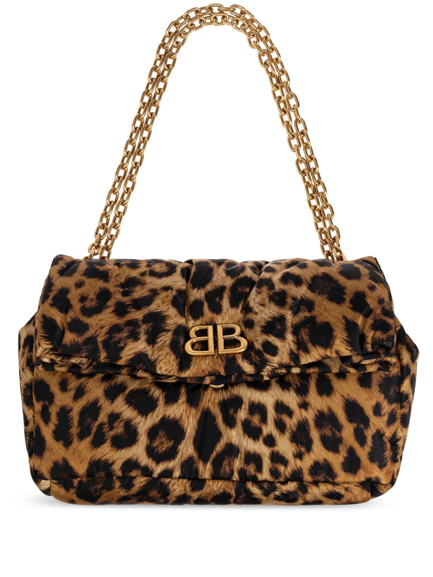 Monaco leopard-print shoulder bag