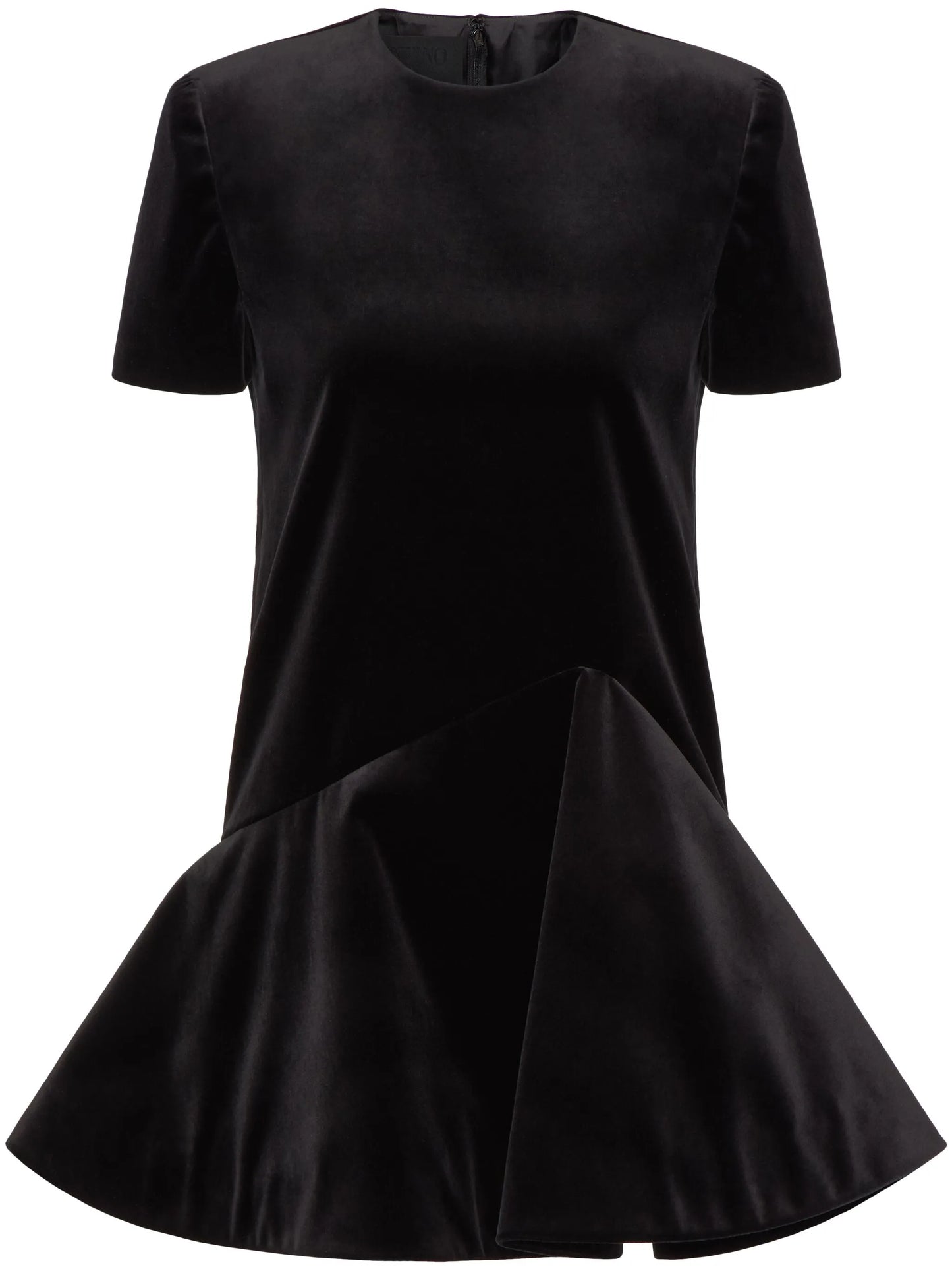 asymmetric-hem mini dress