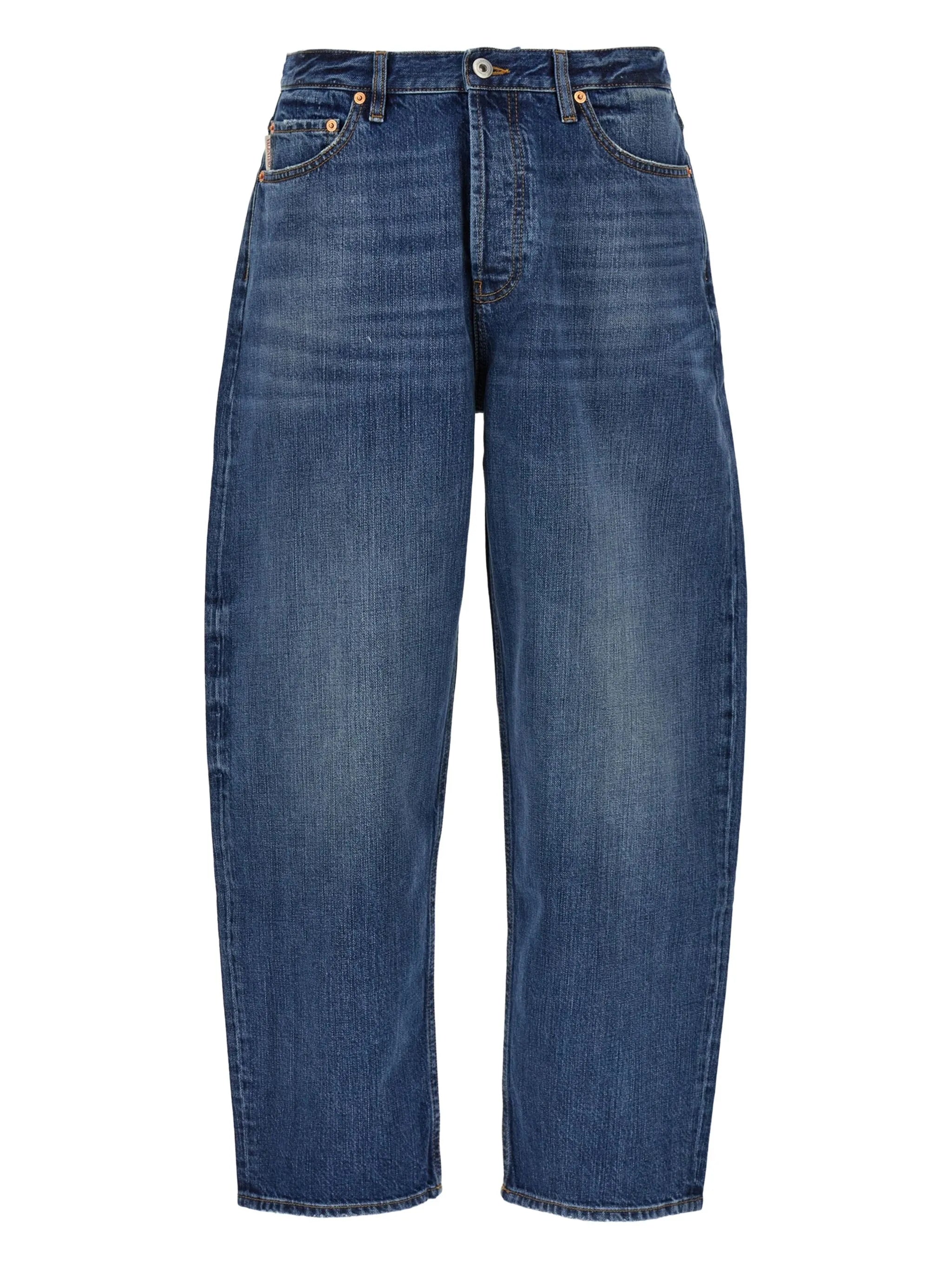 logo-patch loose-fit jeans
