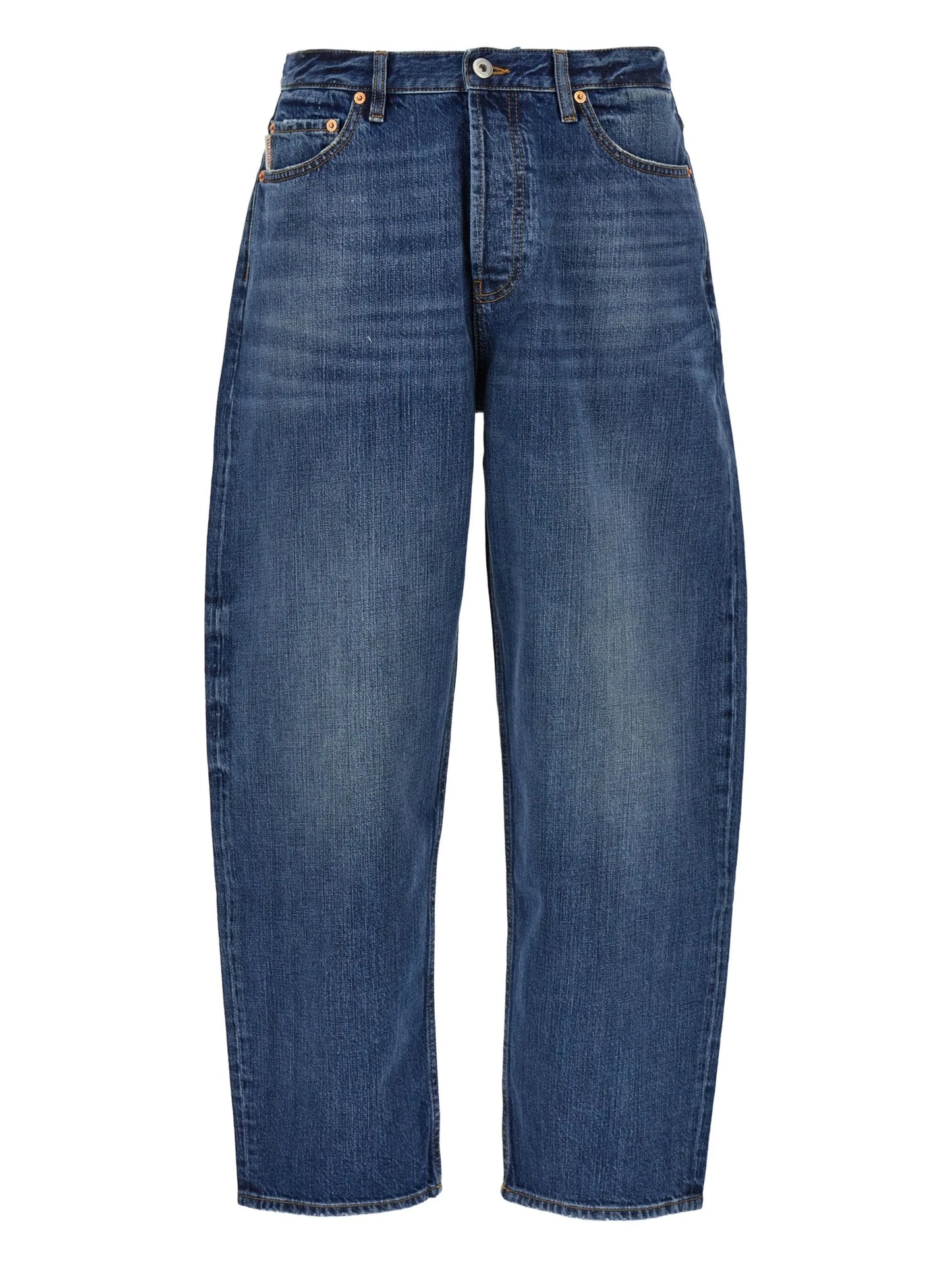 logo-patch loose-fit jeans