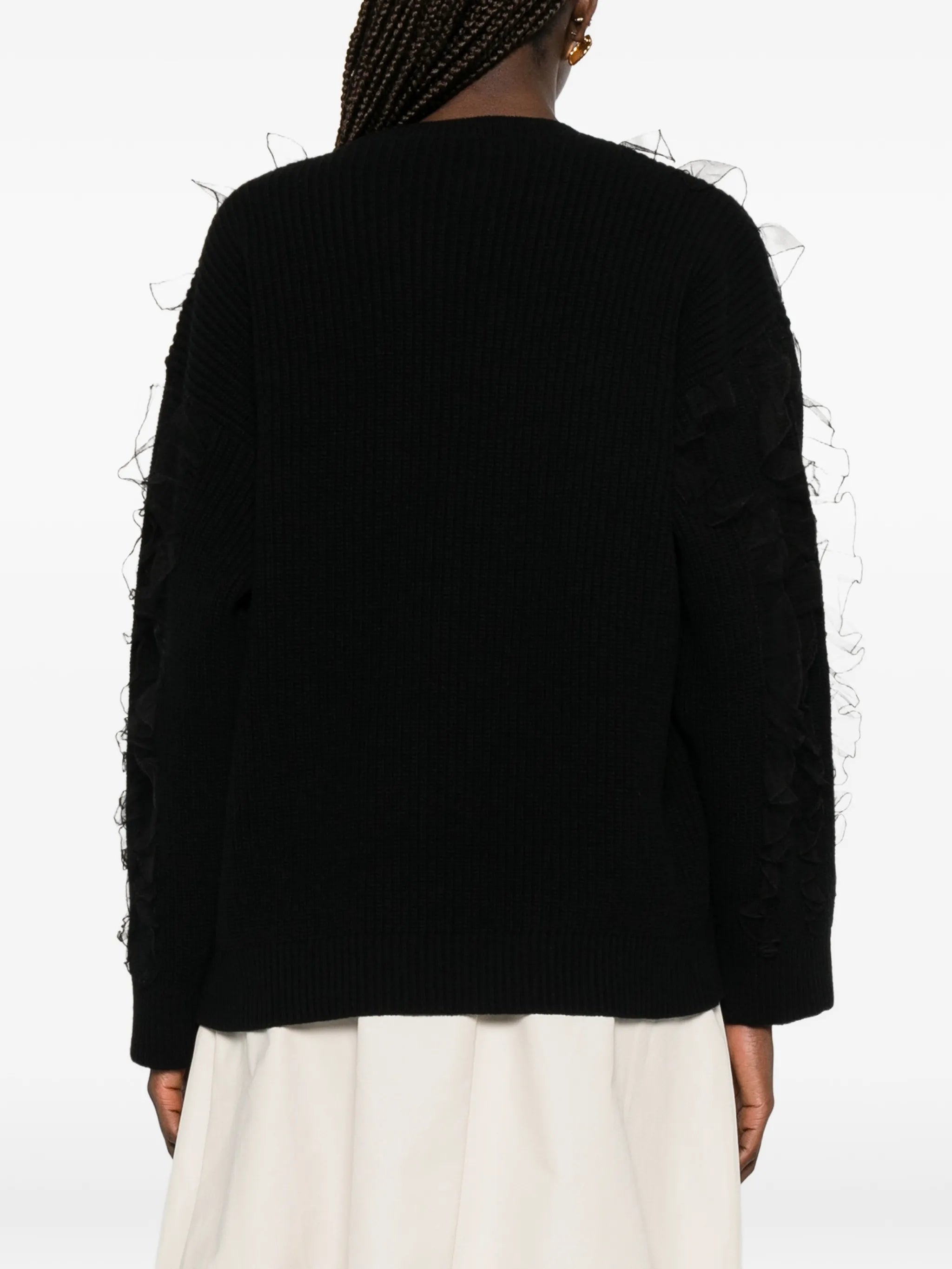 embroidered wool sweater