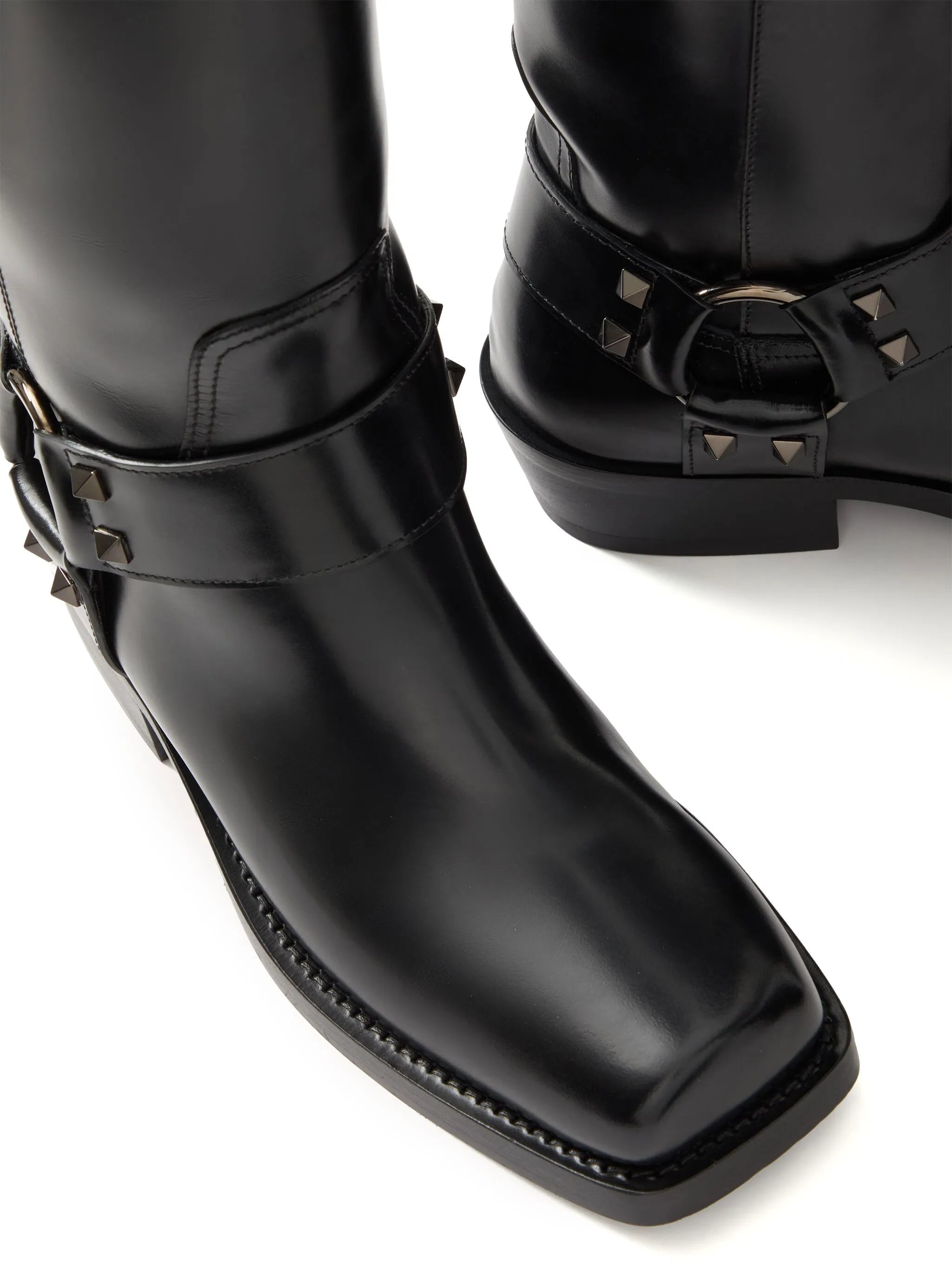 40mm Rockstud biker boots