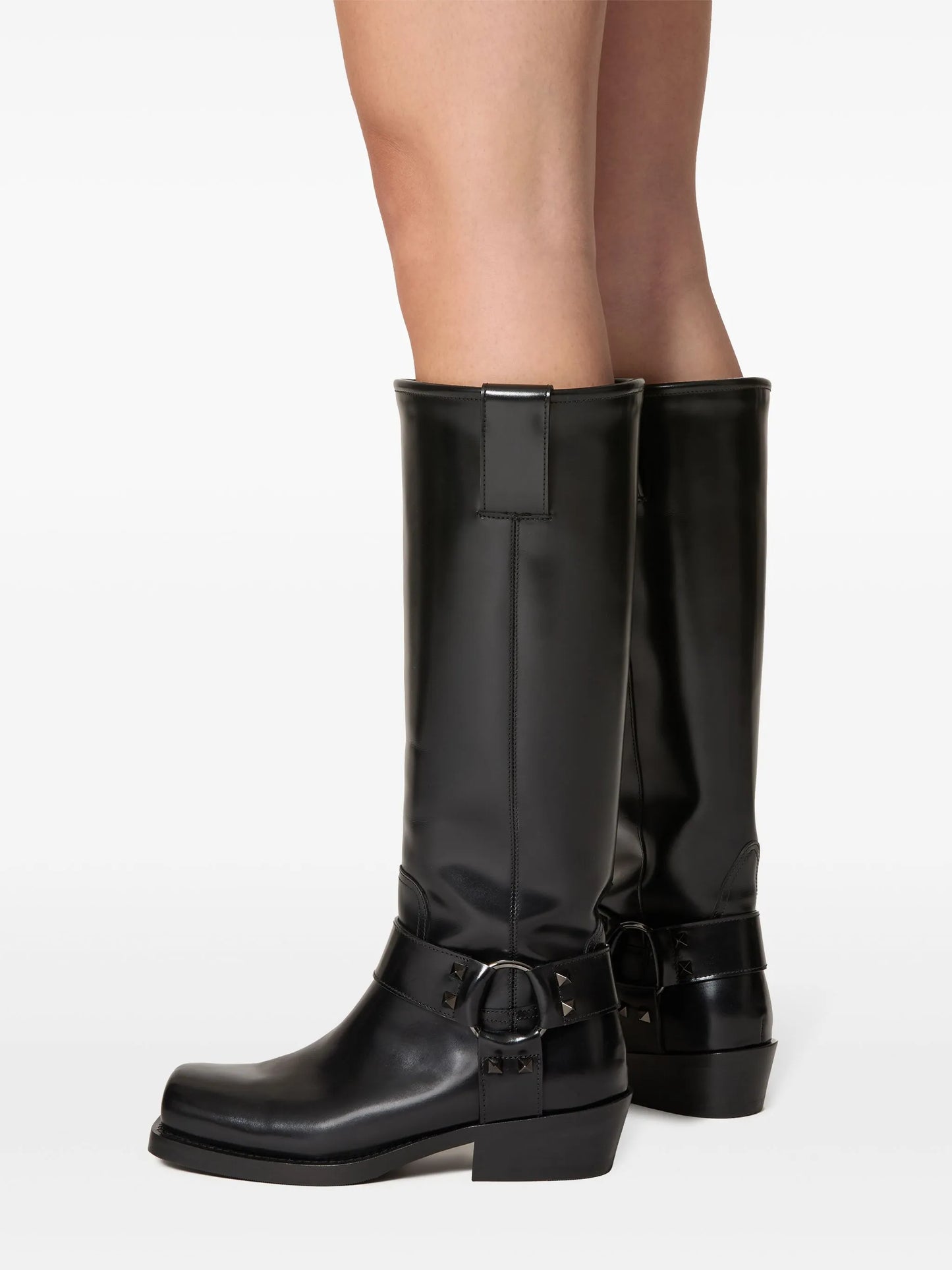40mm Rockstud biker boots