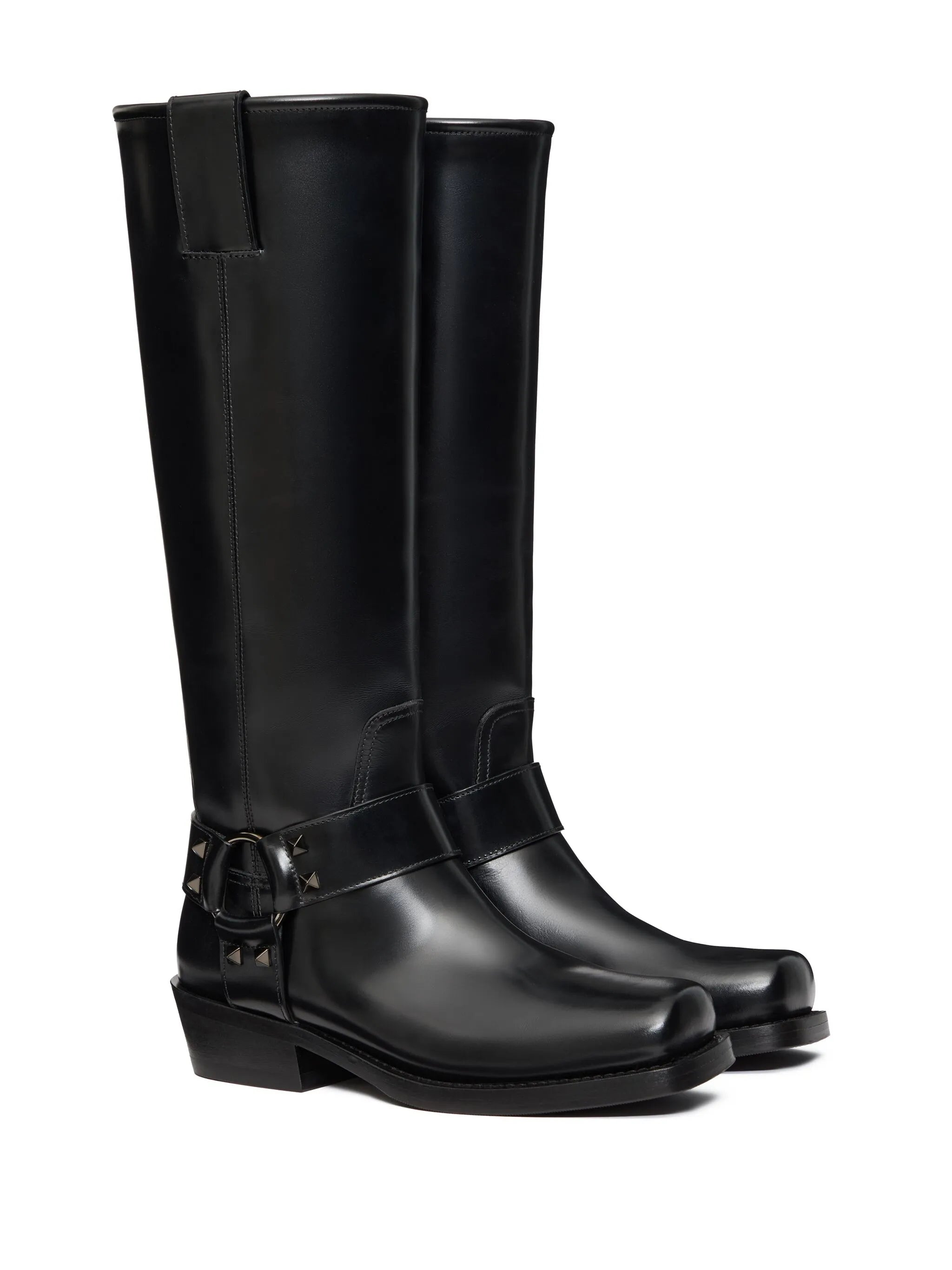 40mm Rockstud biker boots