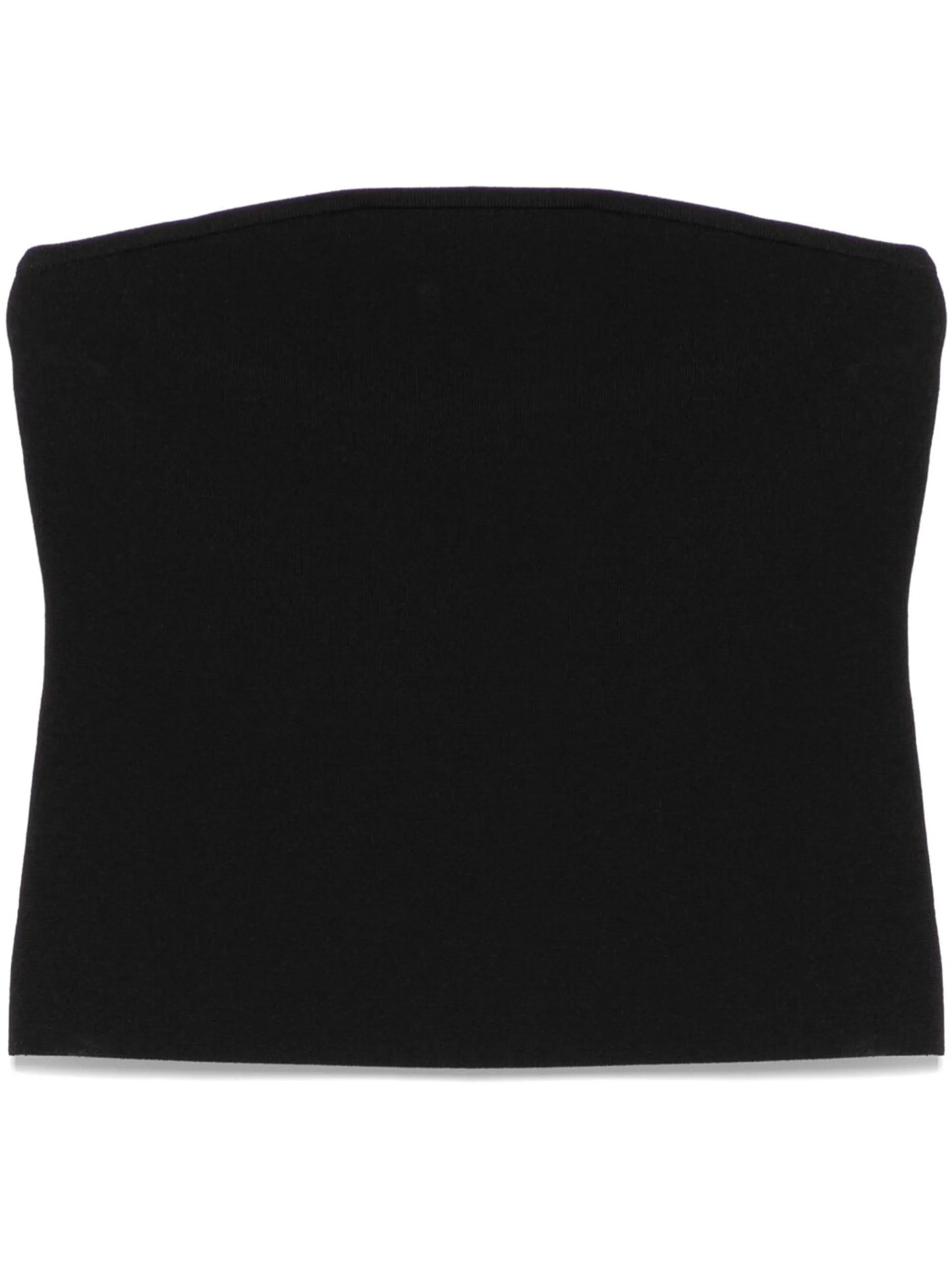 strapless knit crop top
