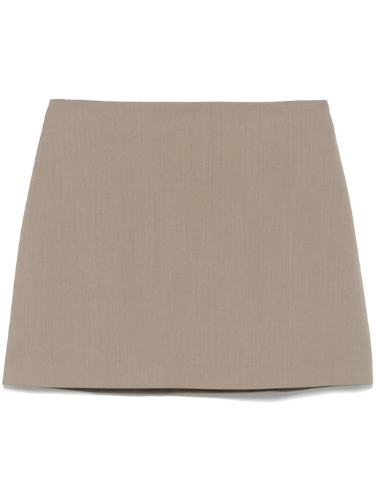 tailored mini skirt