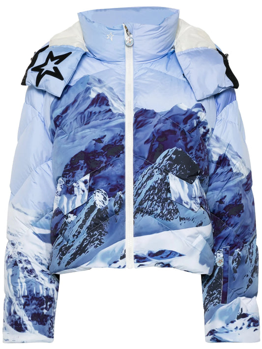 Mountain puffer ski jacket