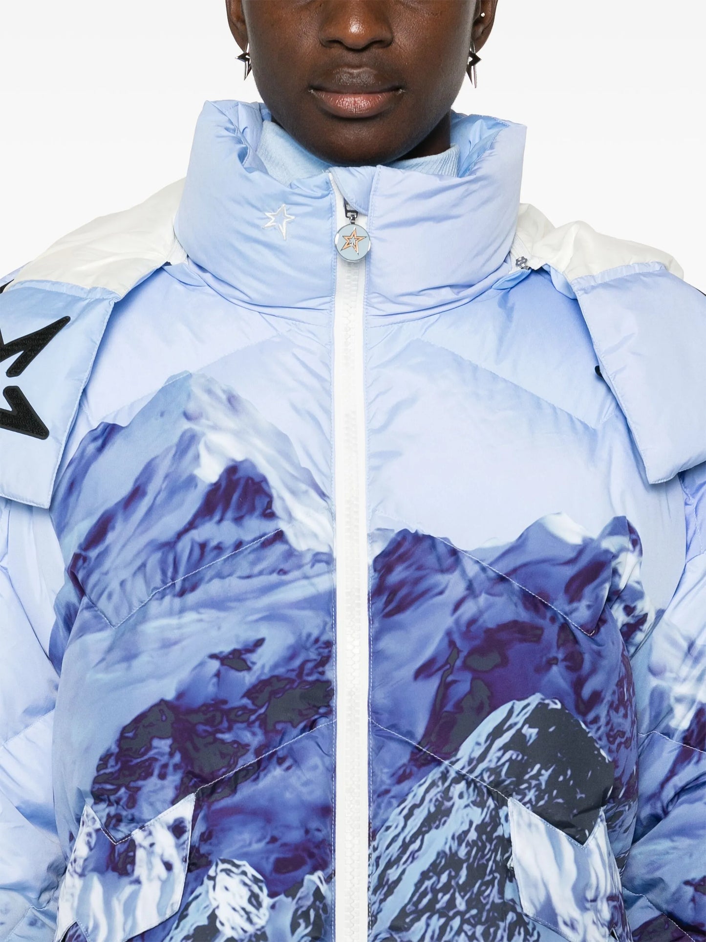 Mountain puffer ski jacket
