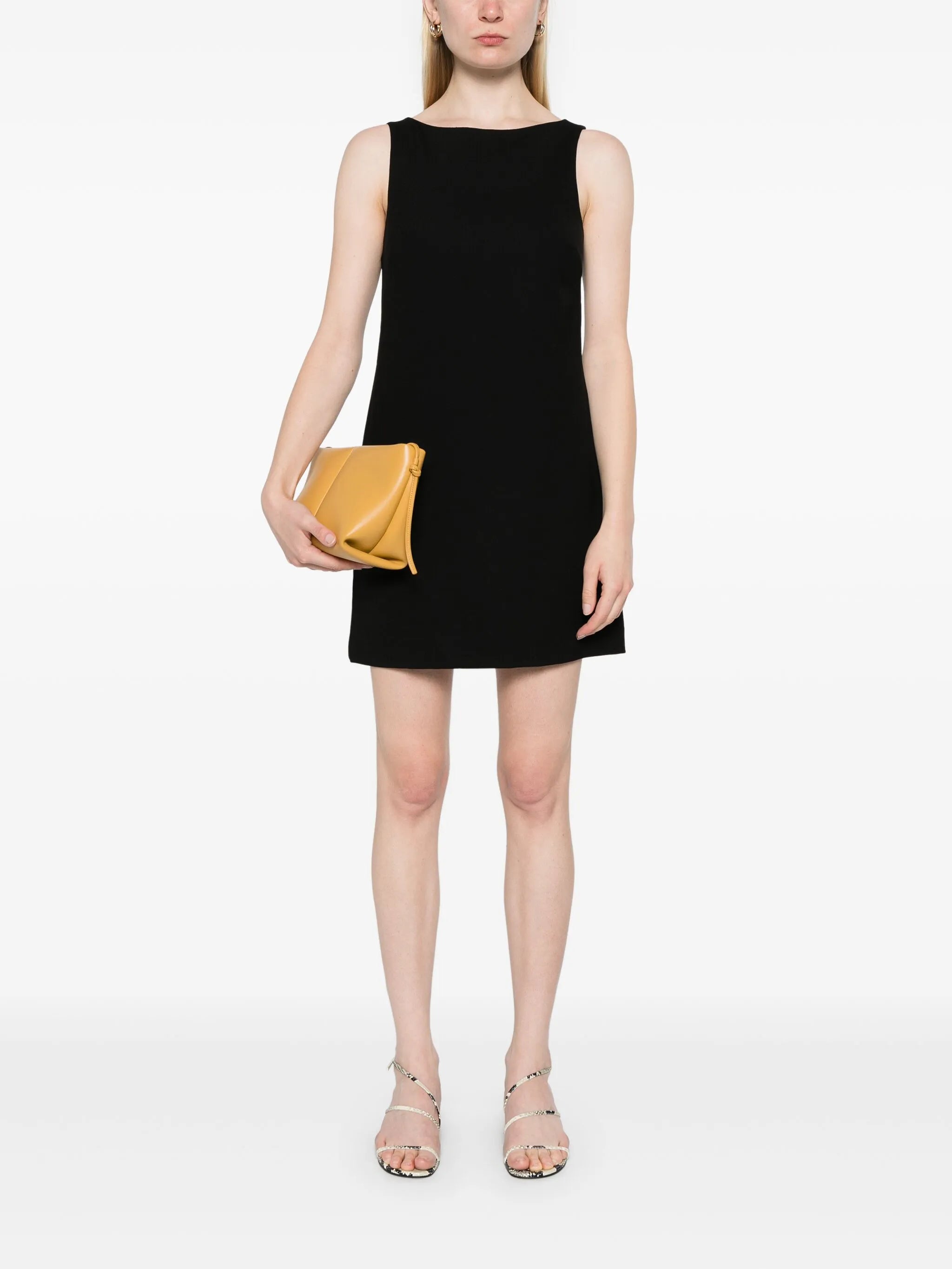crepe shift dress