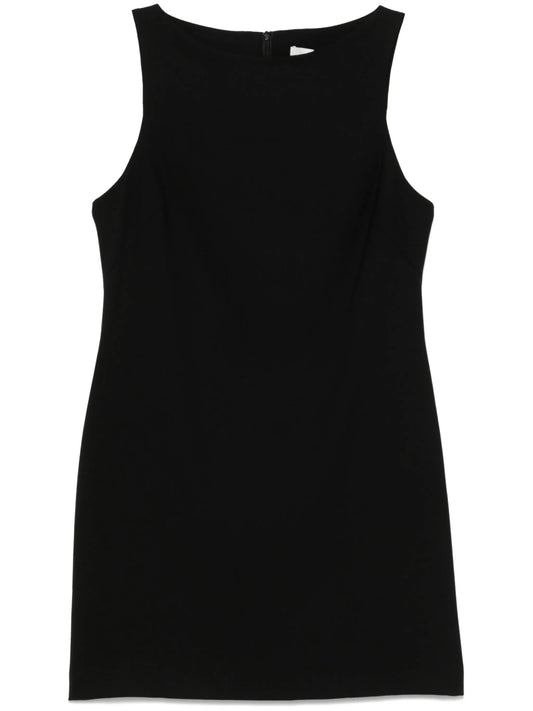 crepe shift dress
