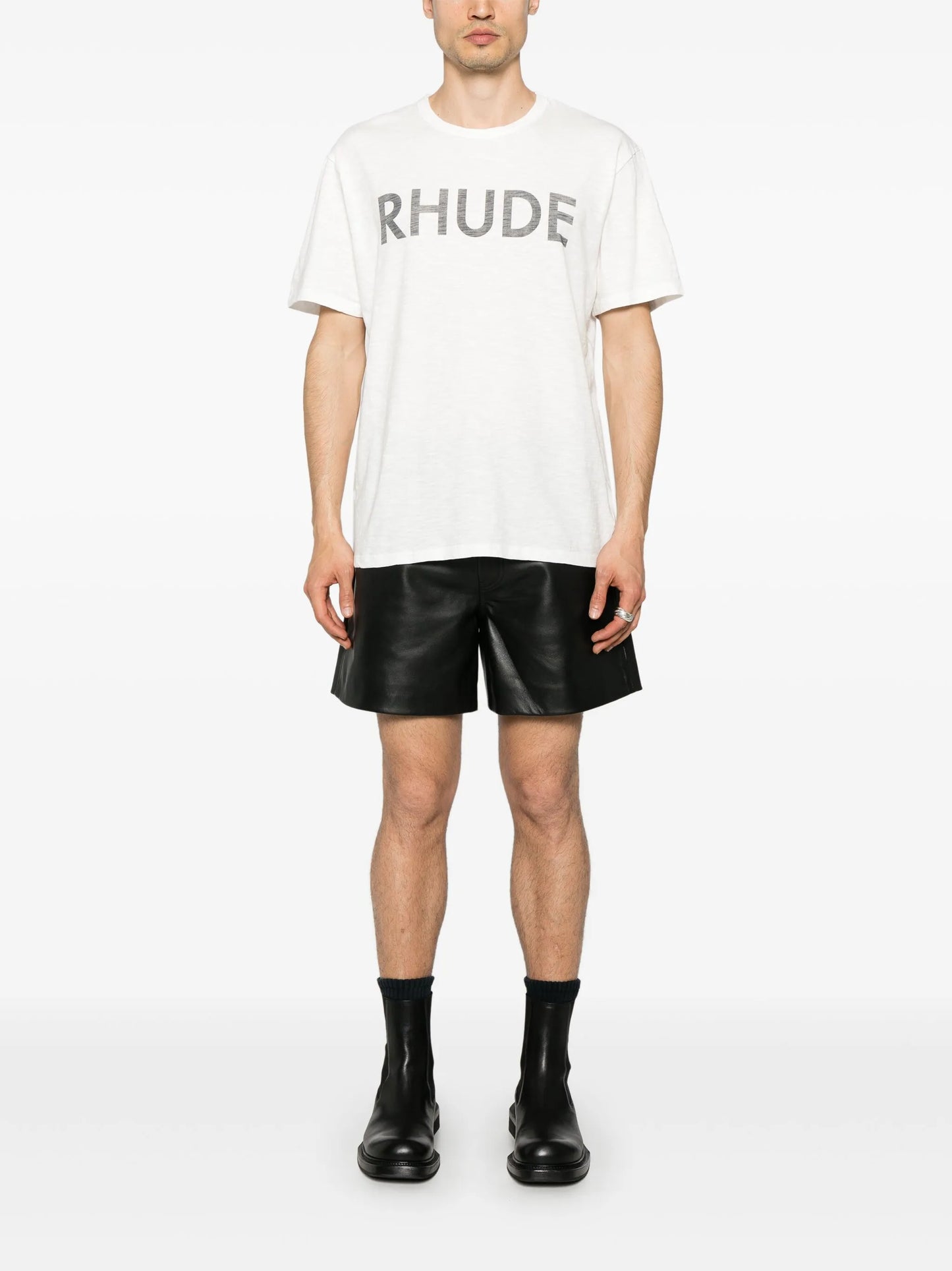 logo slub T-shirt