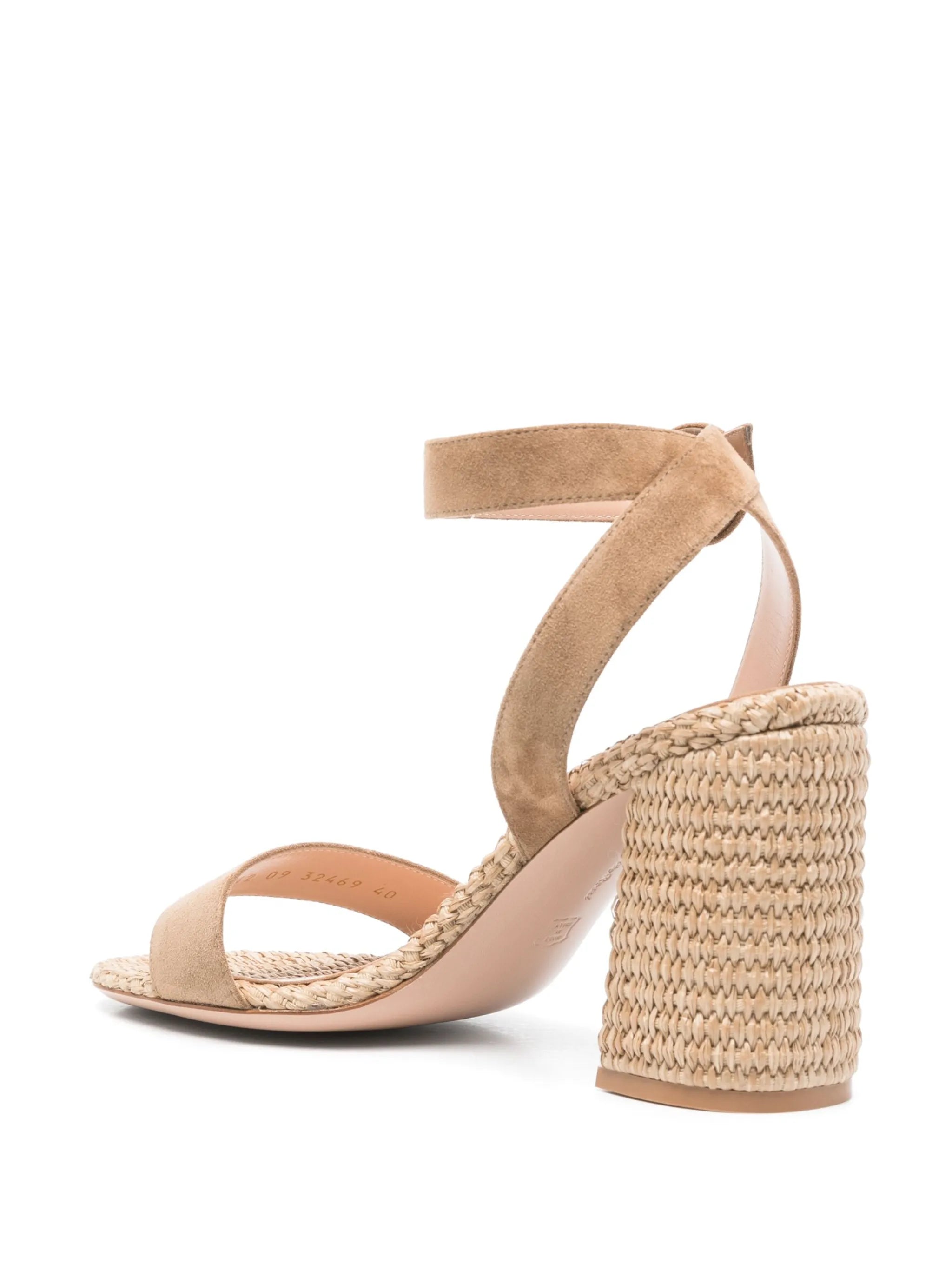 85mm suede sandals