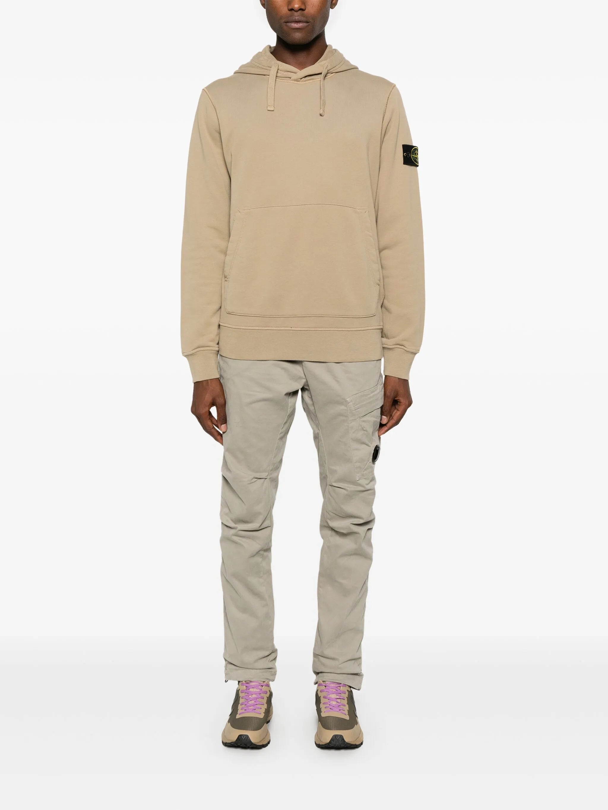 Compass-badge hoodie