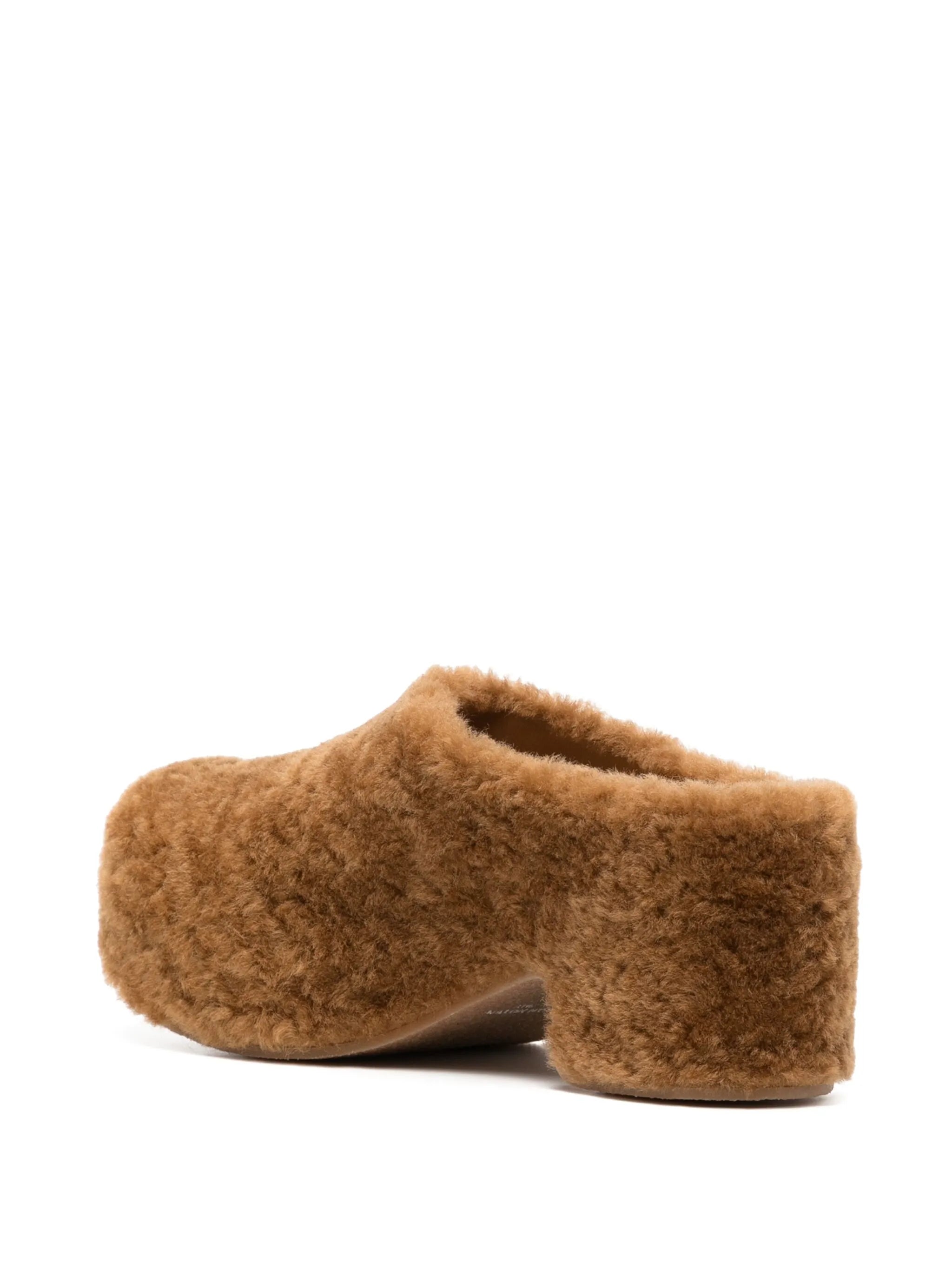 shearling clogs