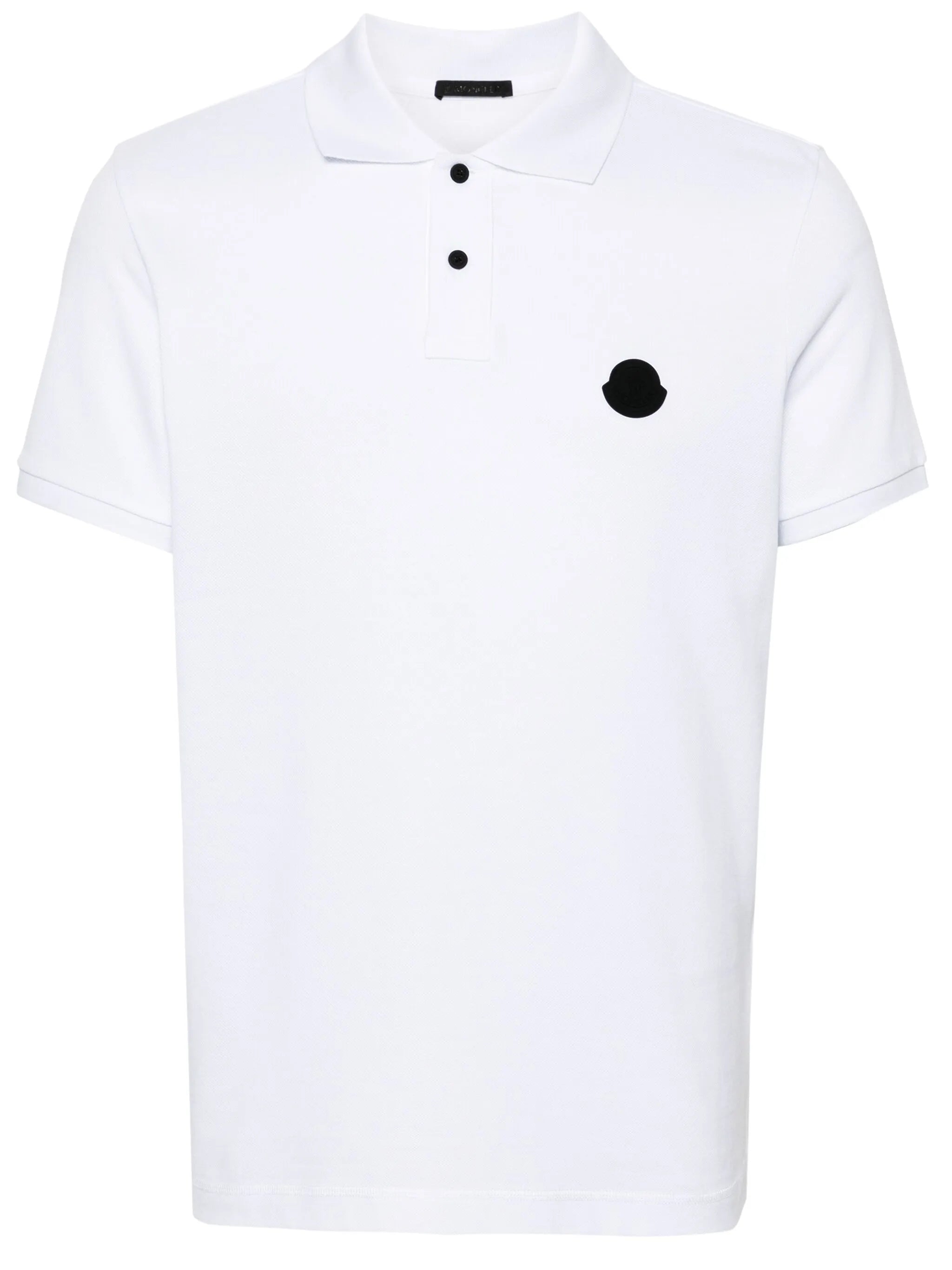 rubberised-logo polo shirt
