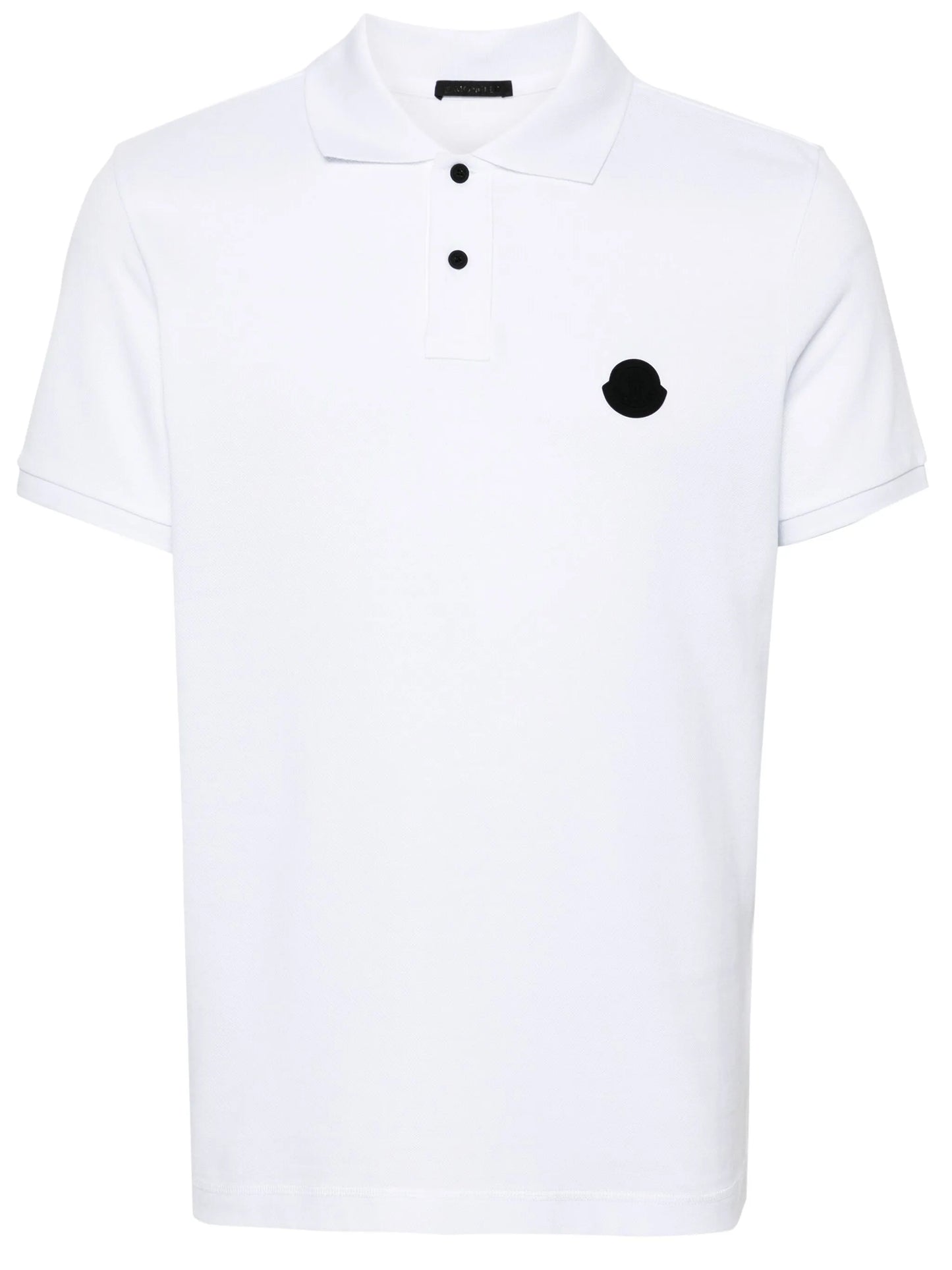 rubberised-logo polo shirt