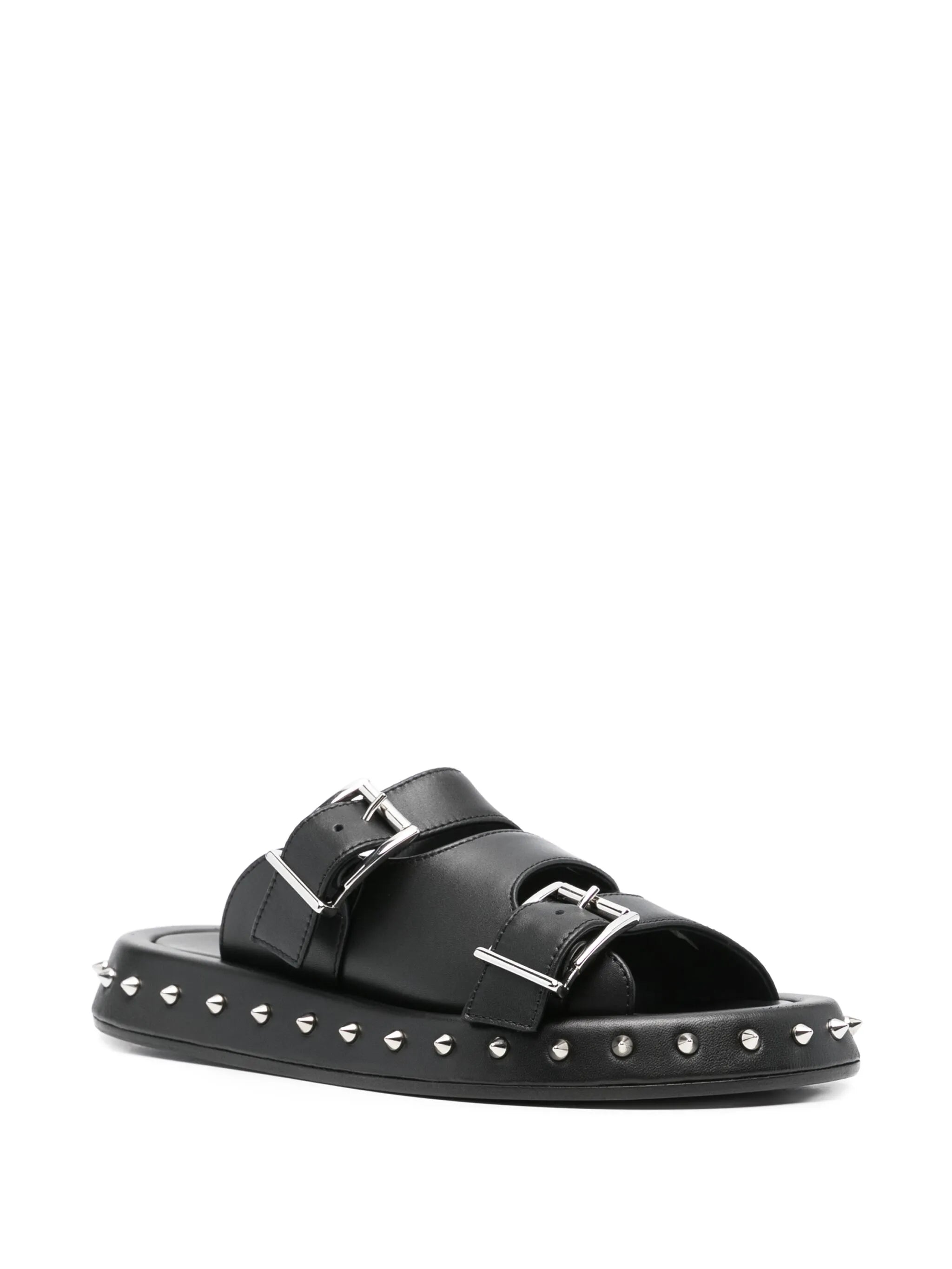 buckle leather sandals