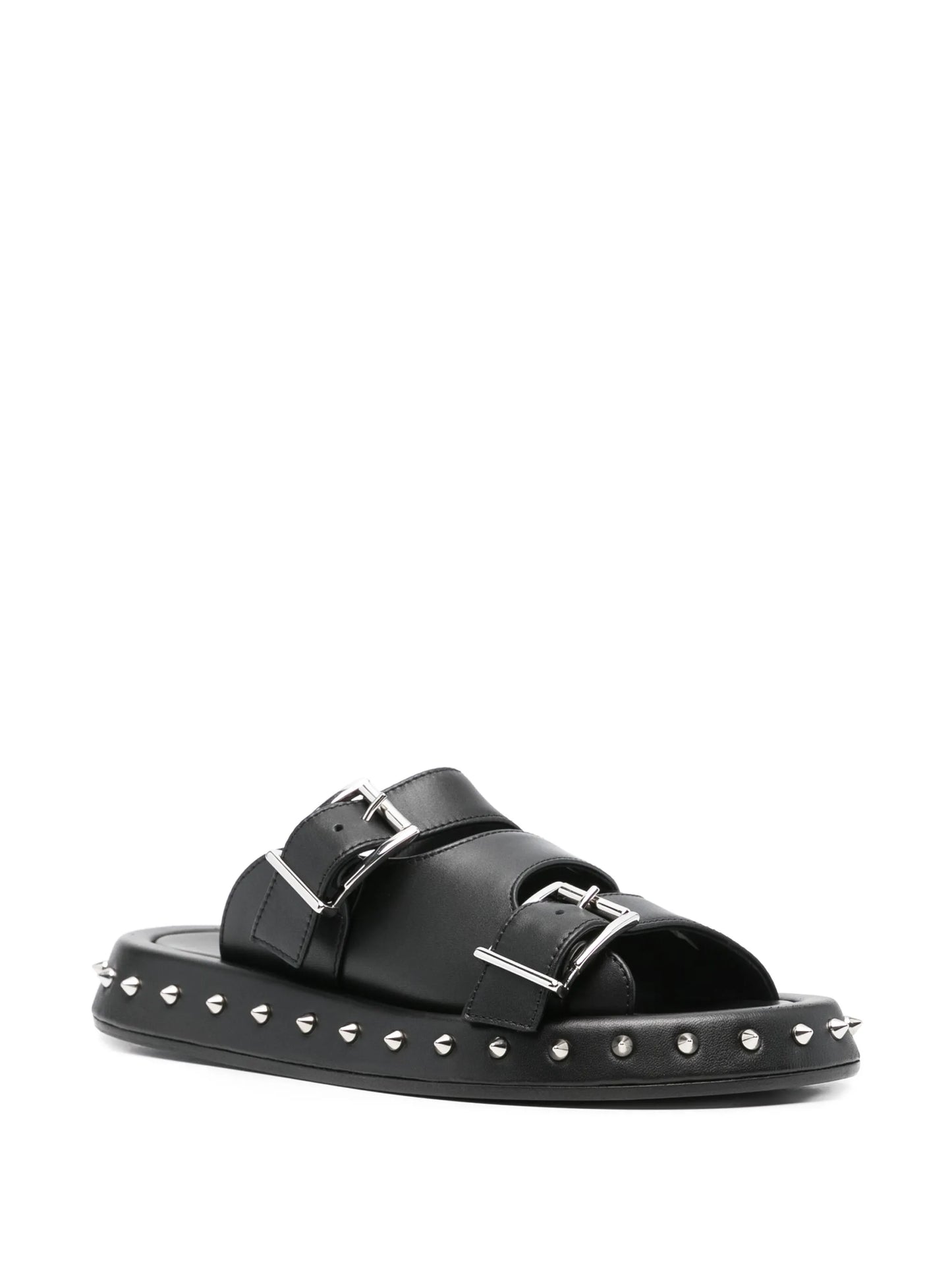 buckle leather sandals