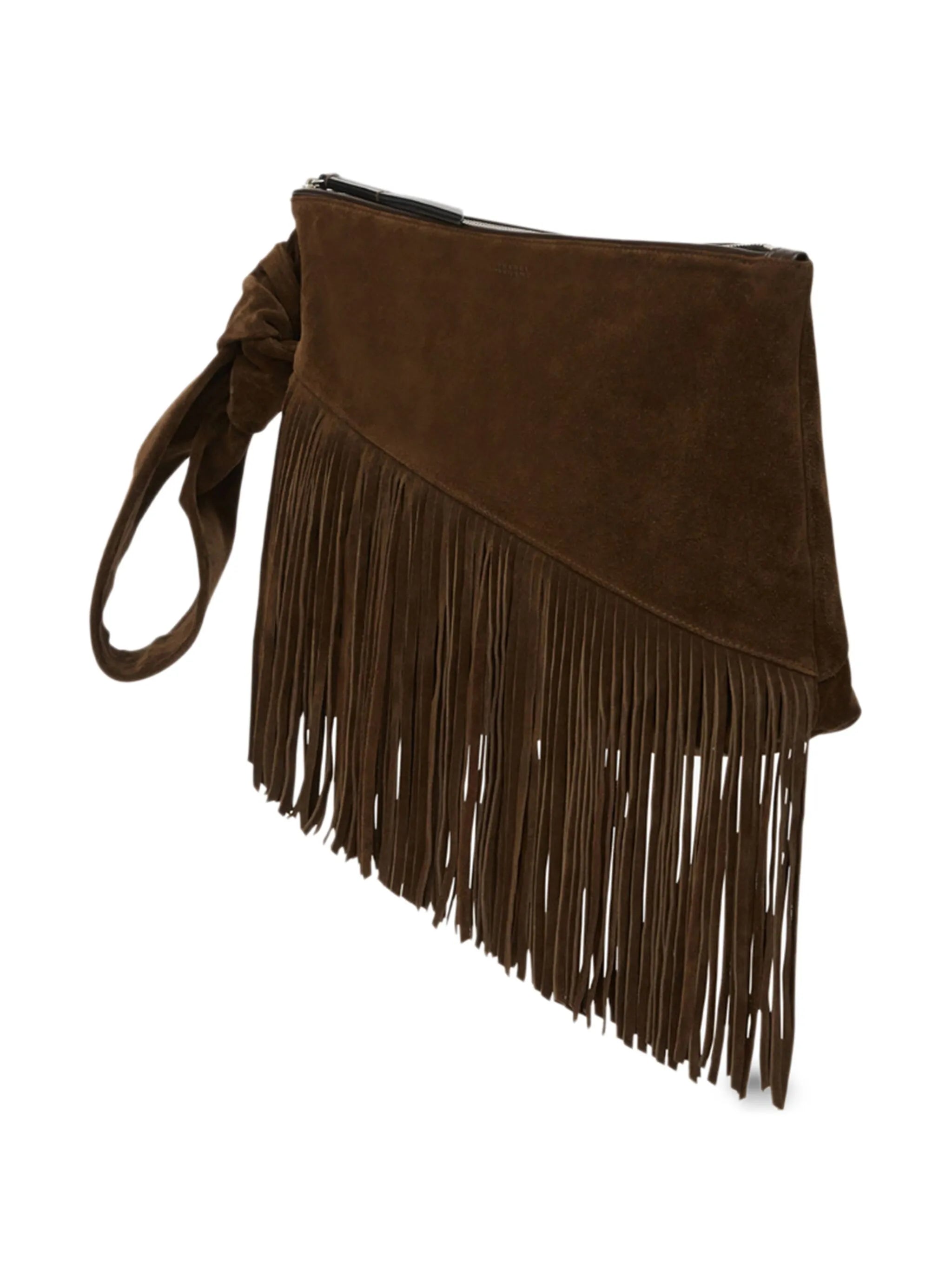 Faro suede clutch