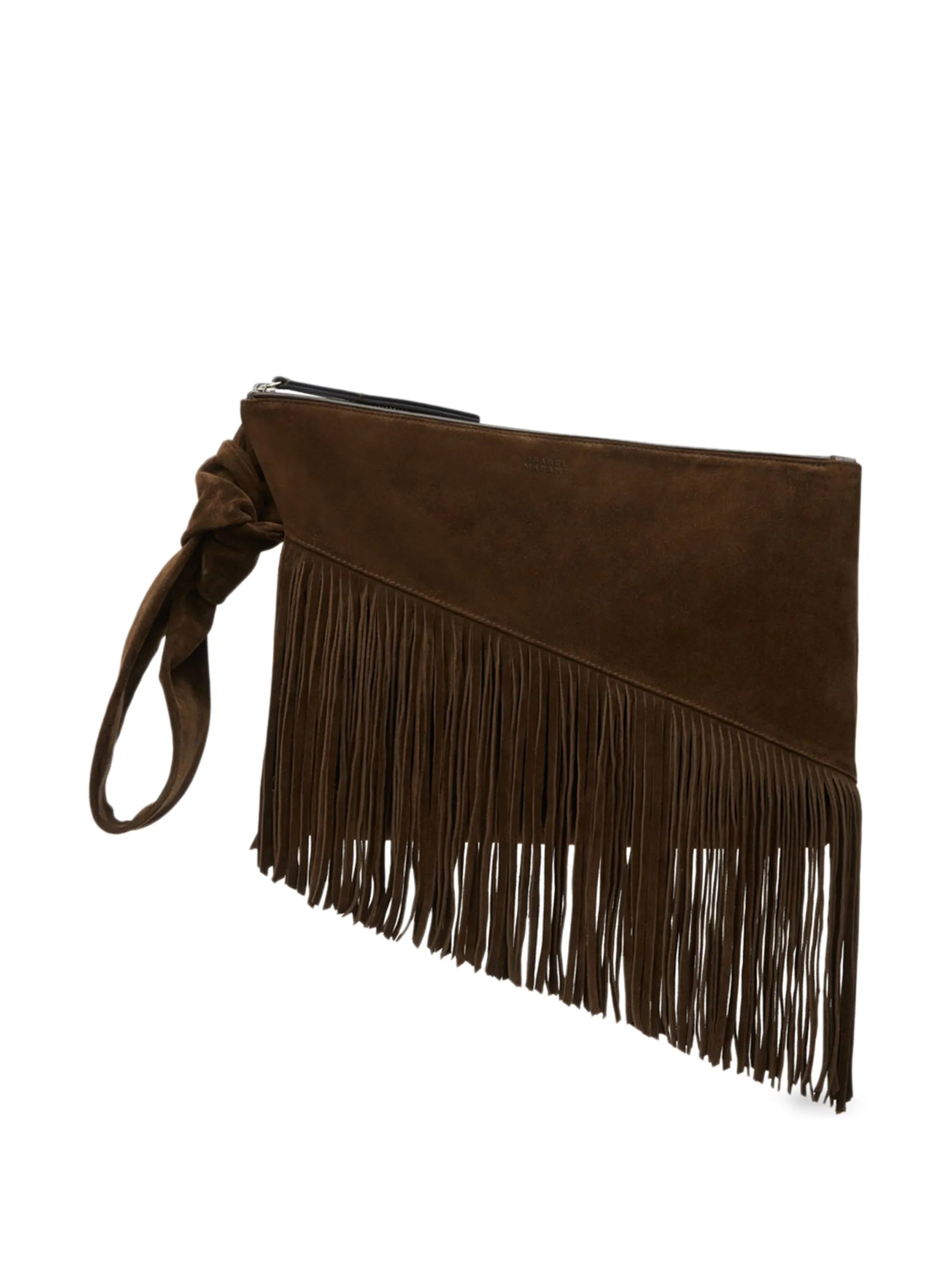 Faro suede clutch
