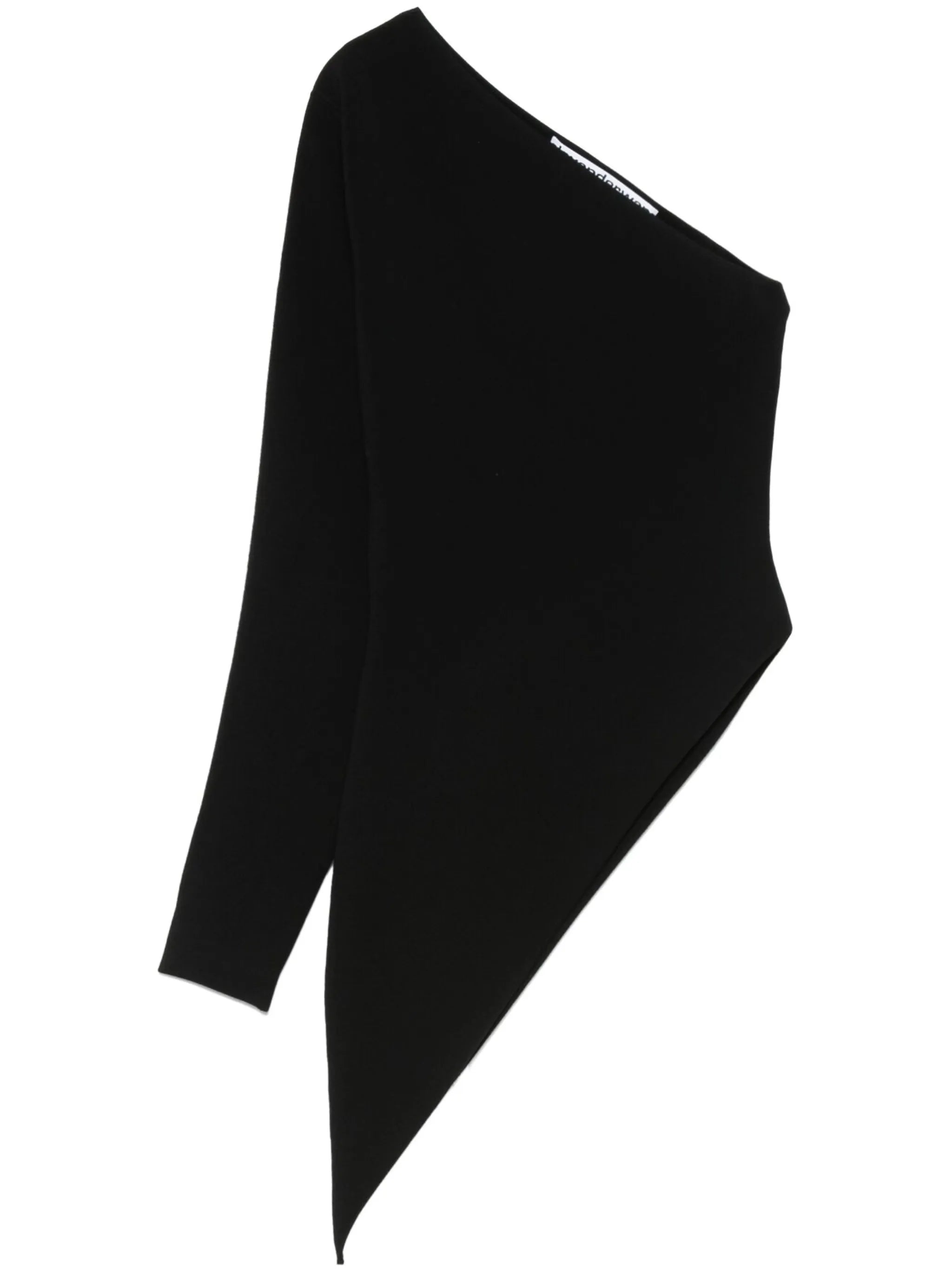 asymmetric long-sleeve top