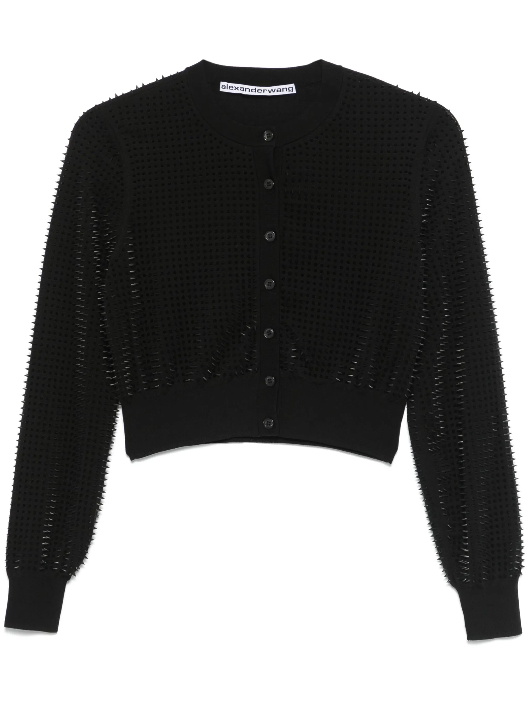 spike-stud cardigan