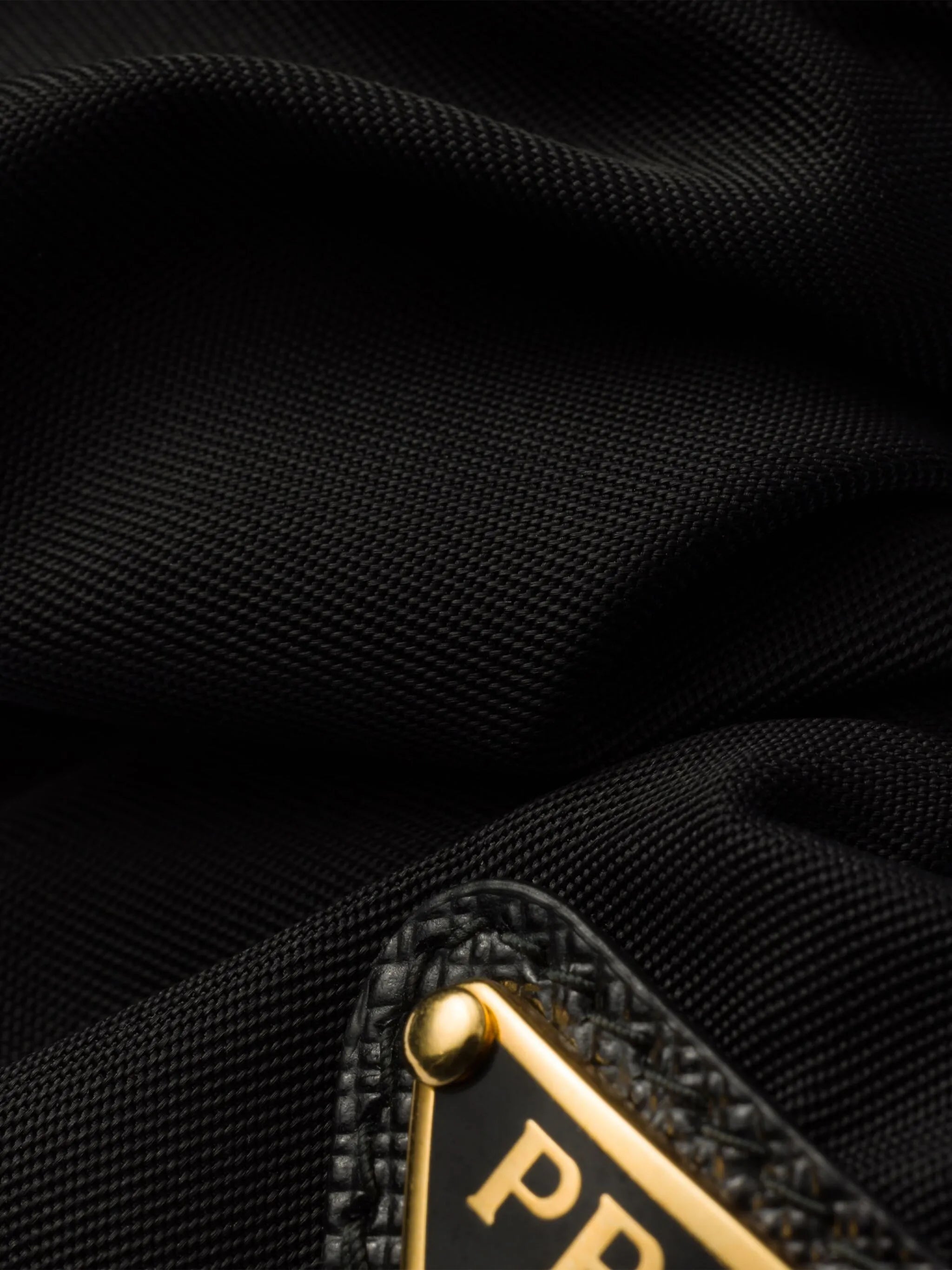 triangle-logo re-nylon scrunchie