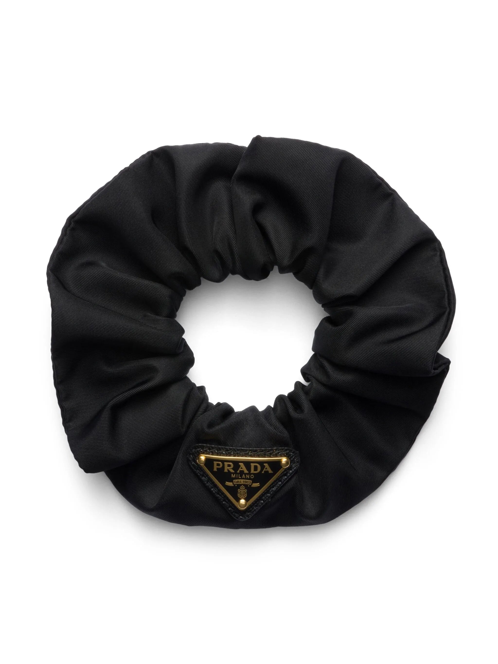 triangle-logo re-nylon scrunchie