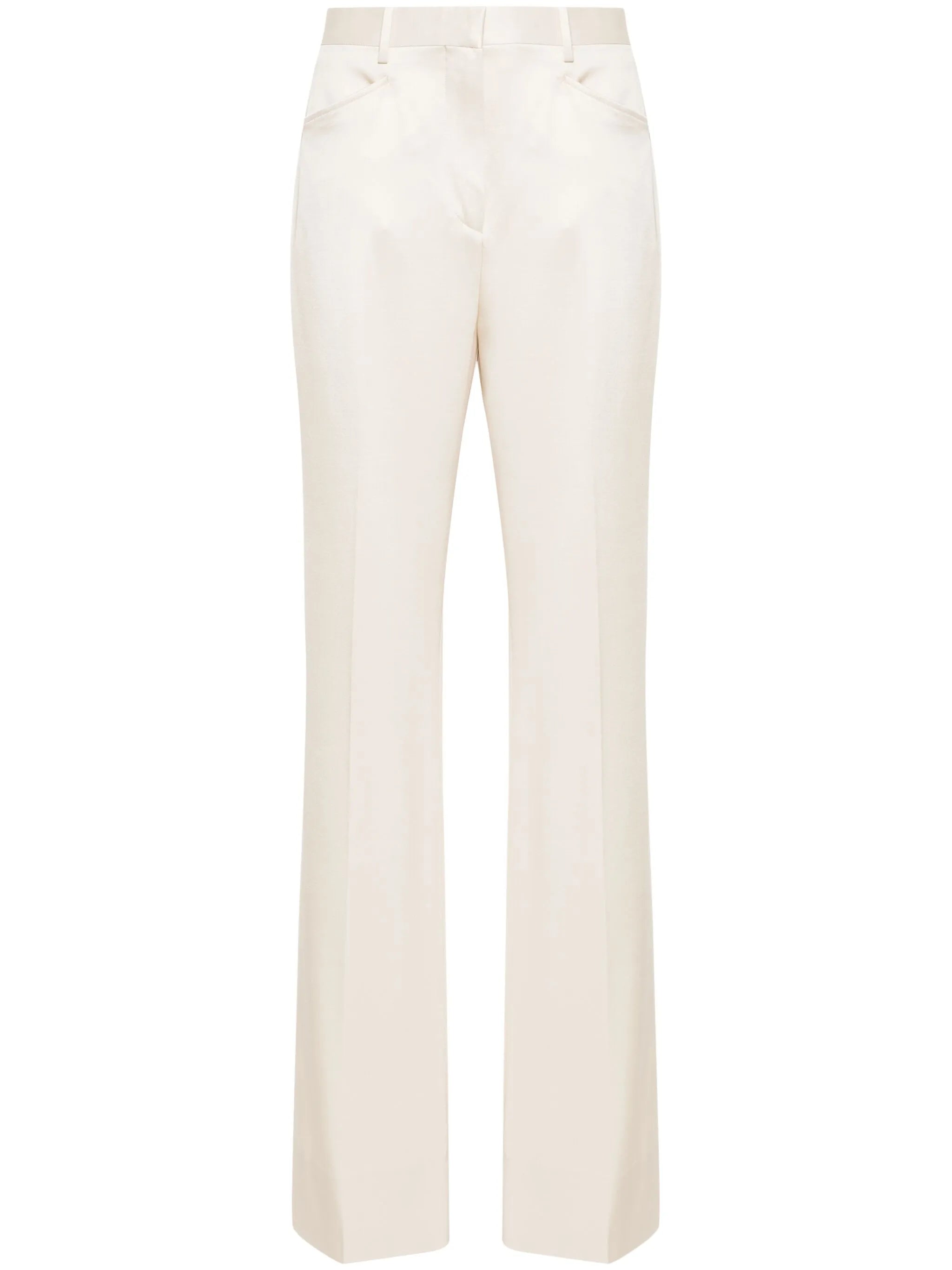 pressed-crease trousers