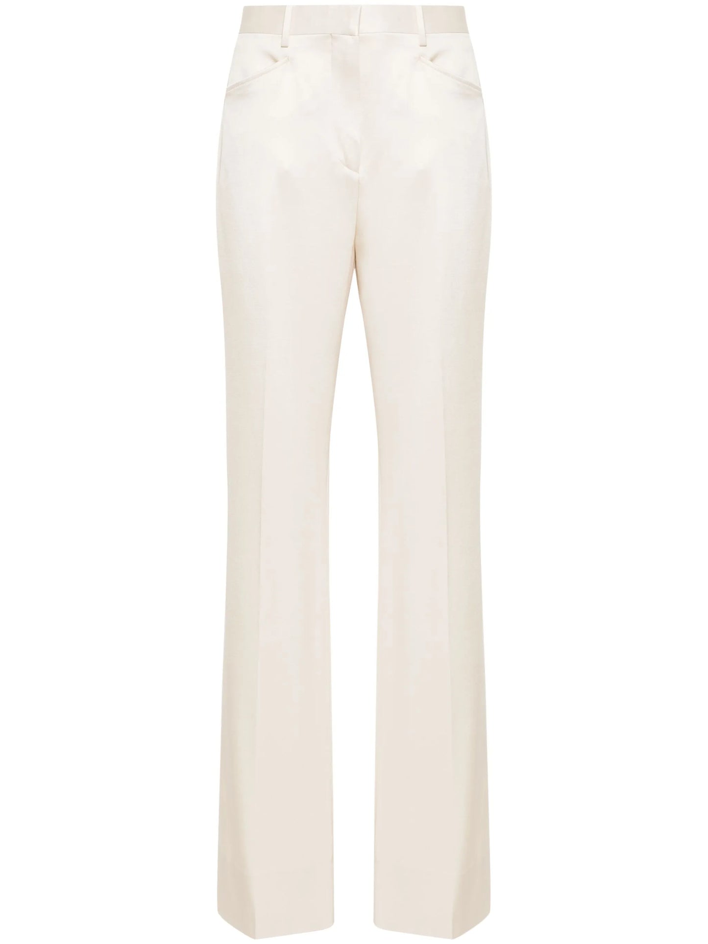 pressed-crease trousers