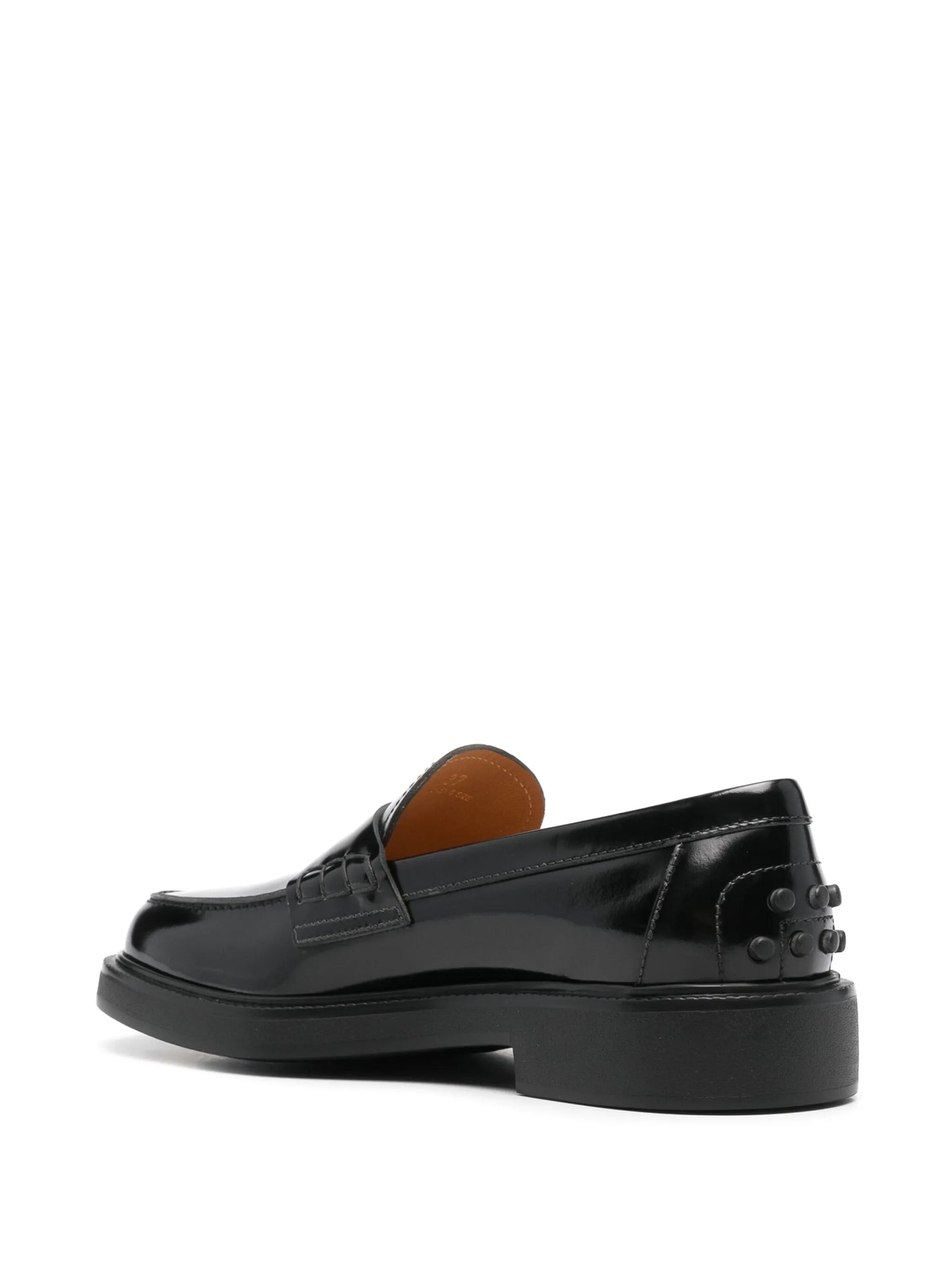 logo-lettering loafers