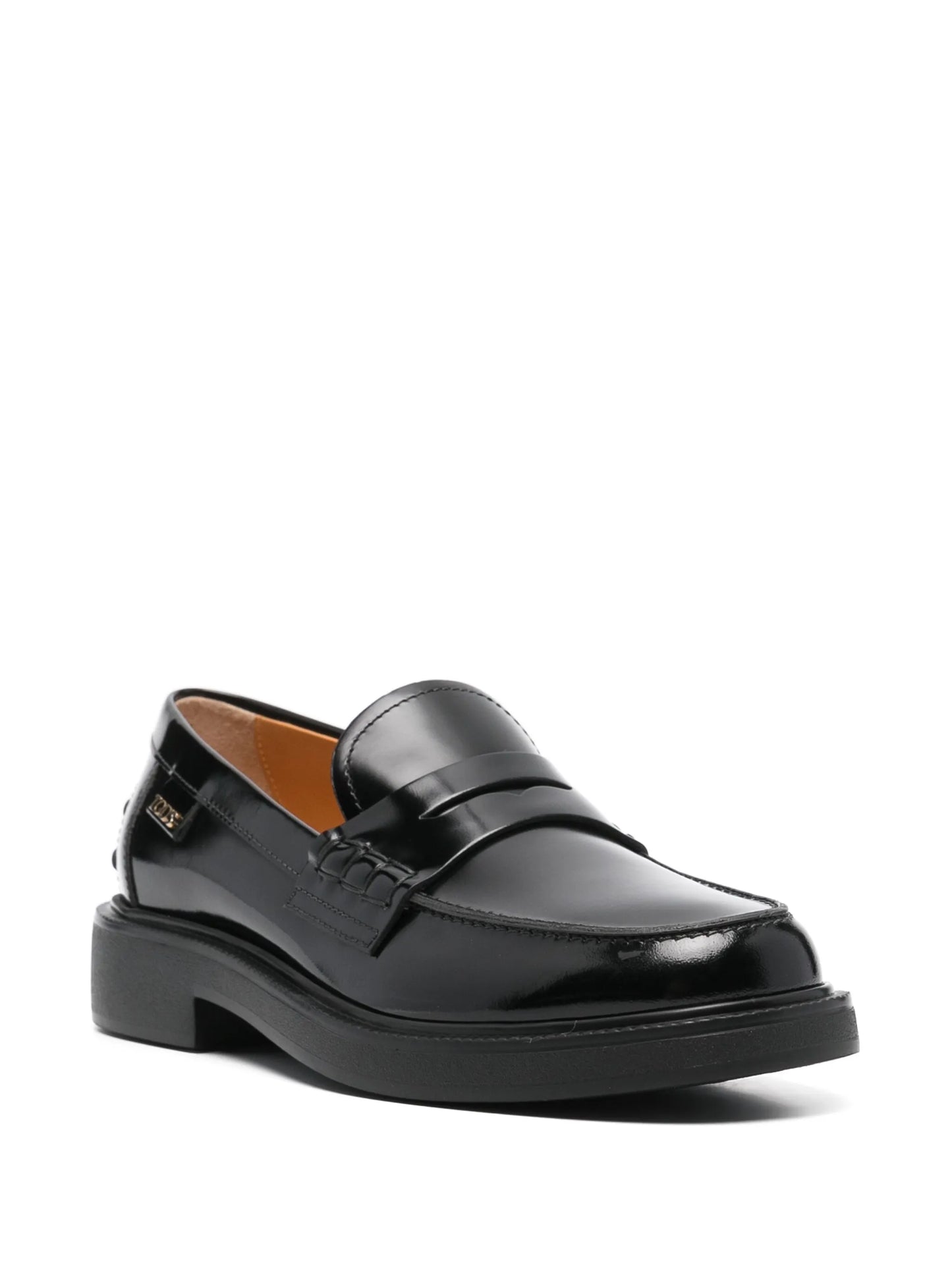 logo-lettering loafers