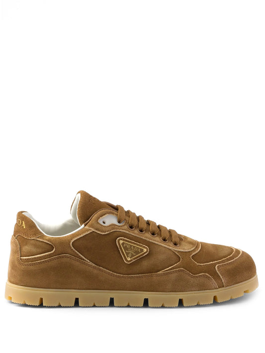 Faded suede sneakers