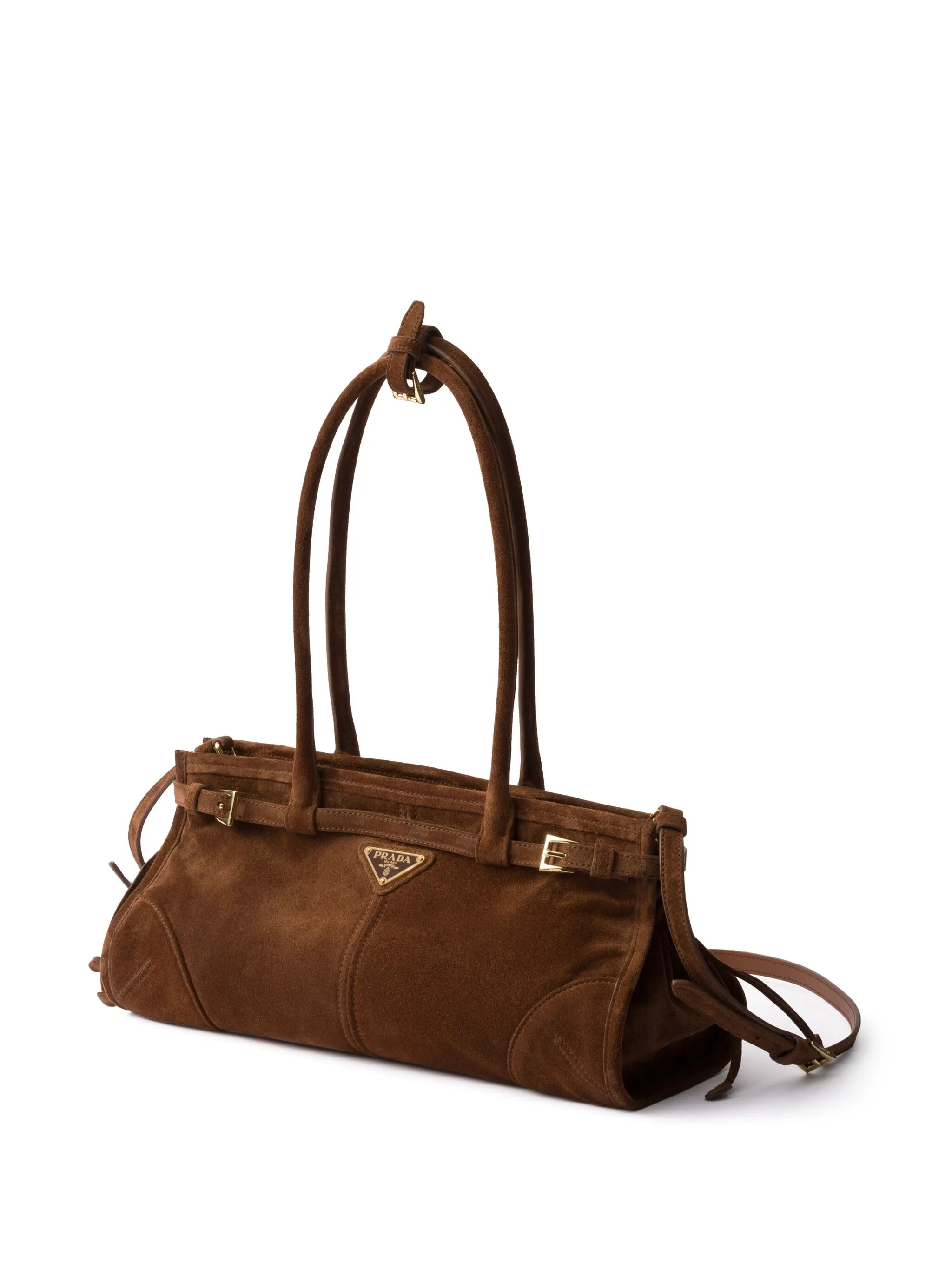 Bonnie medium suede handbag