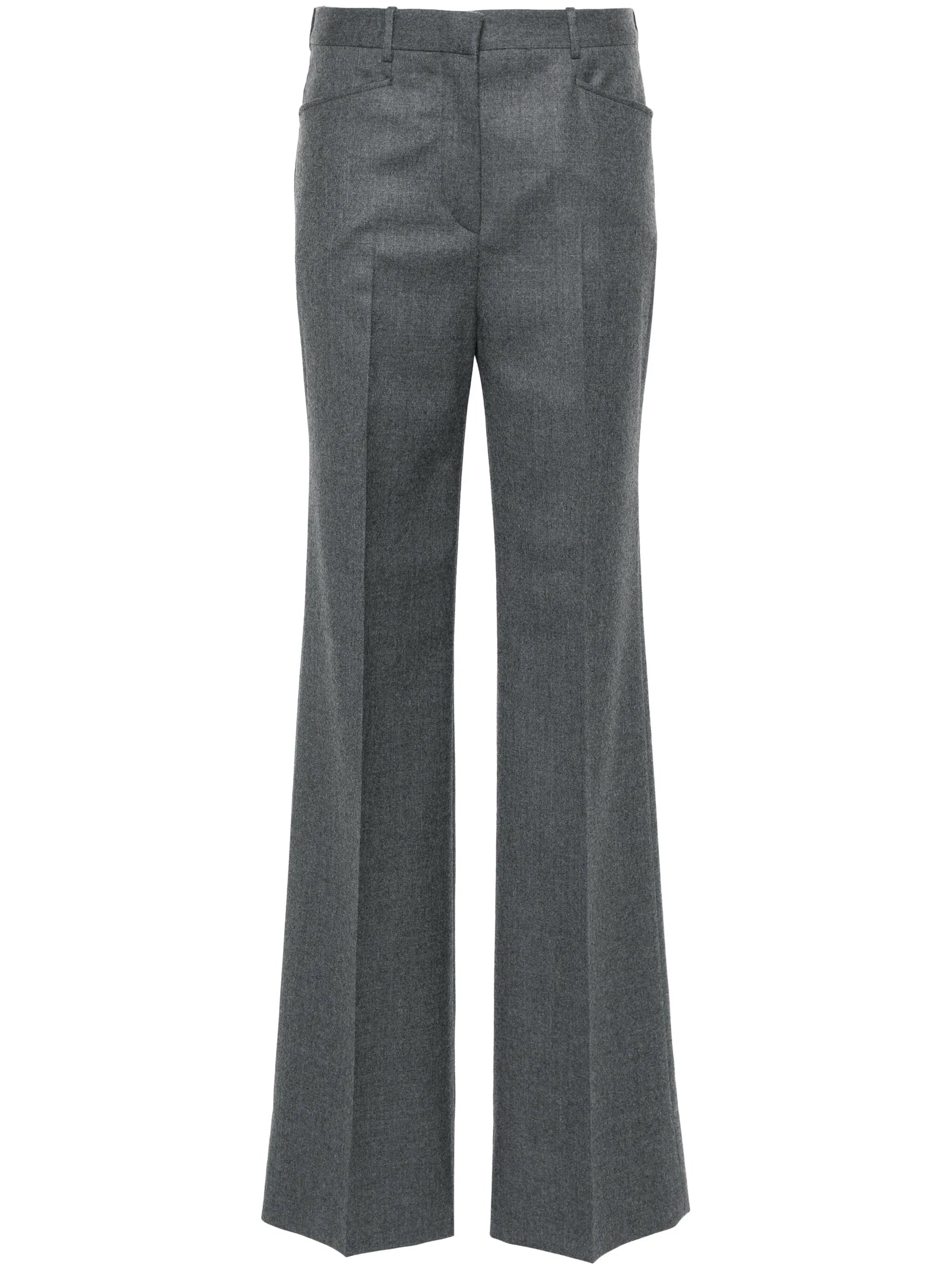 mélange tailored trousers