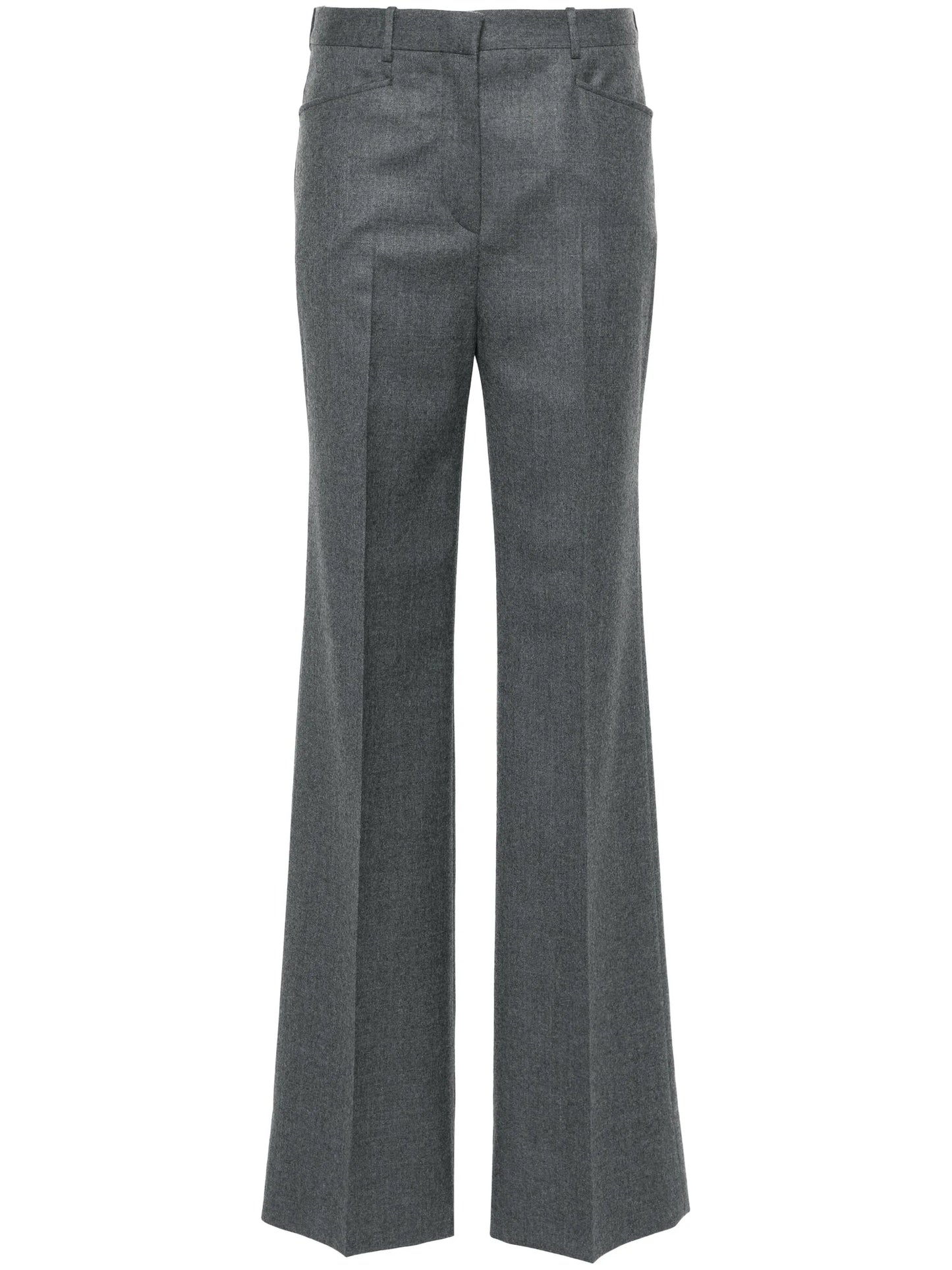 mélange tailored trousers